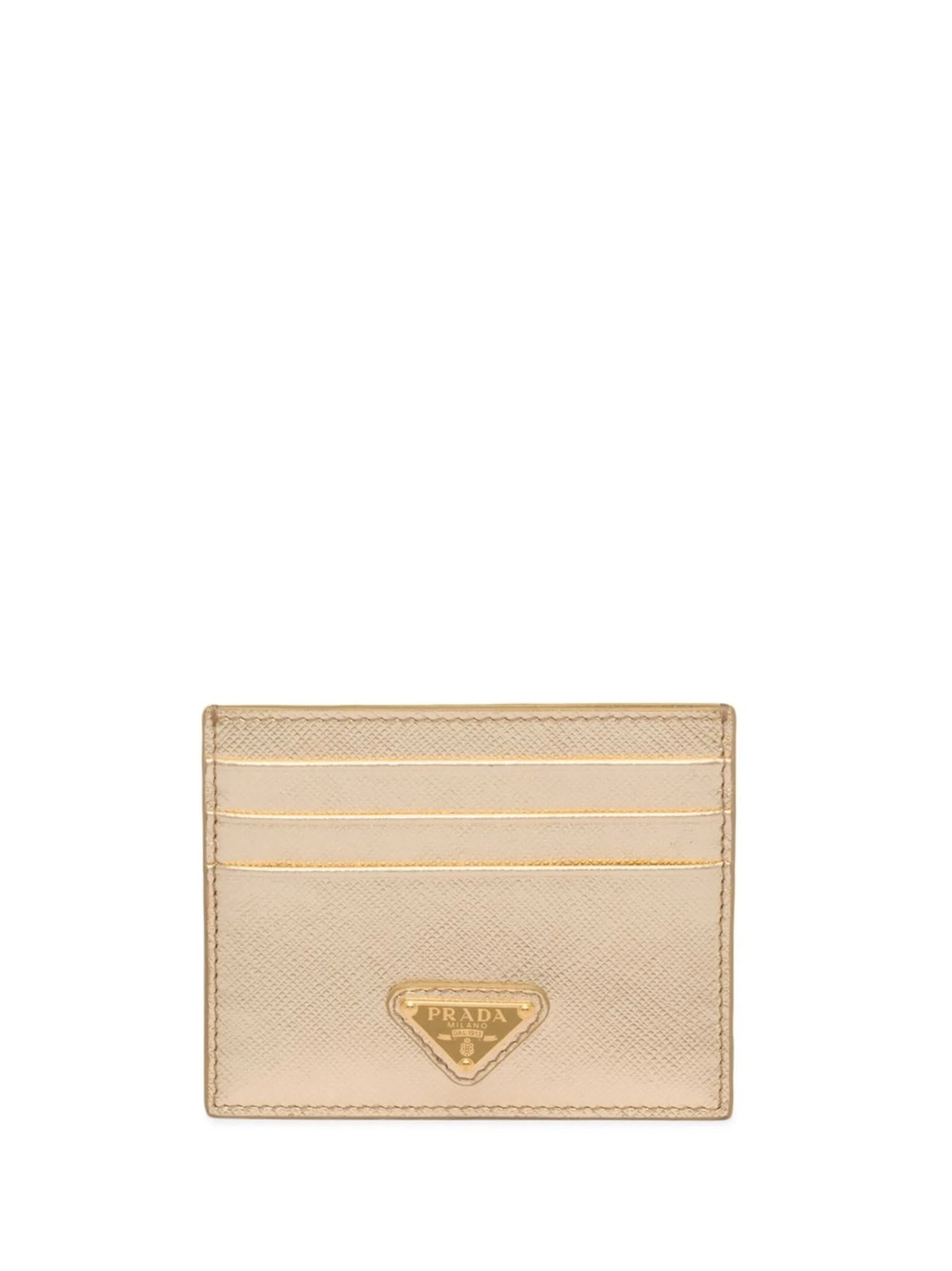logo plaque leather cardholder