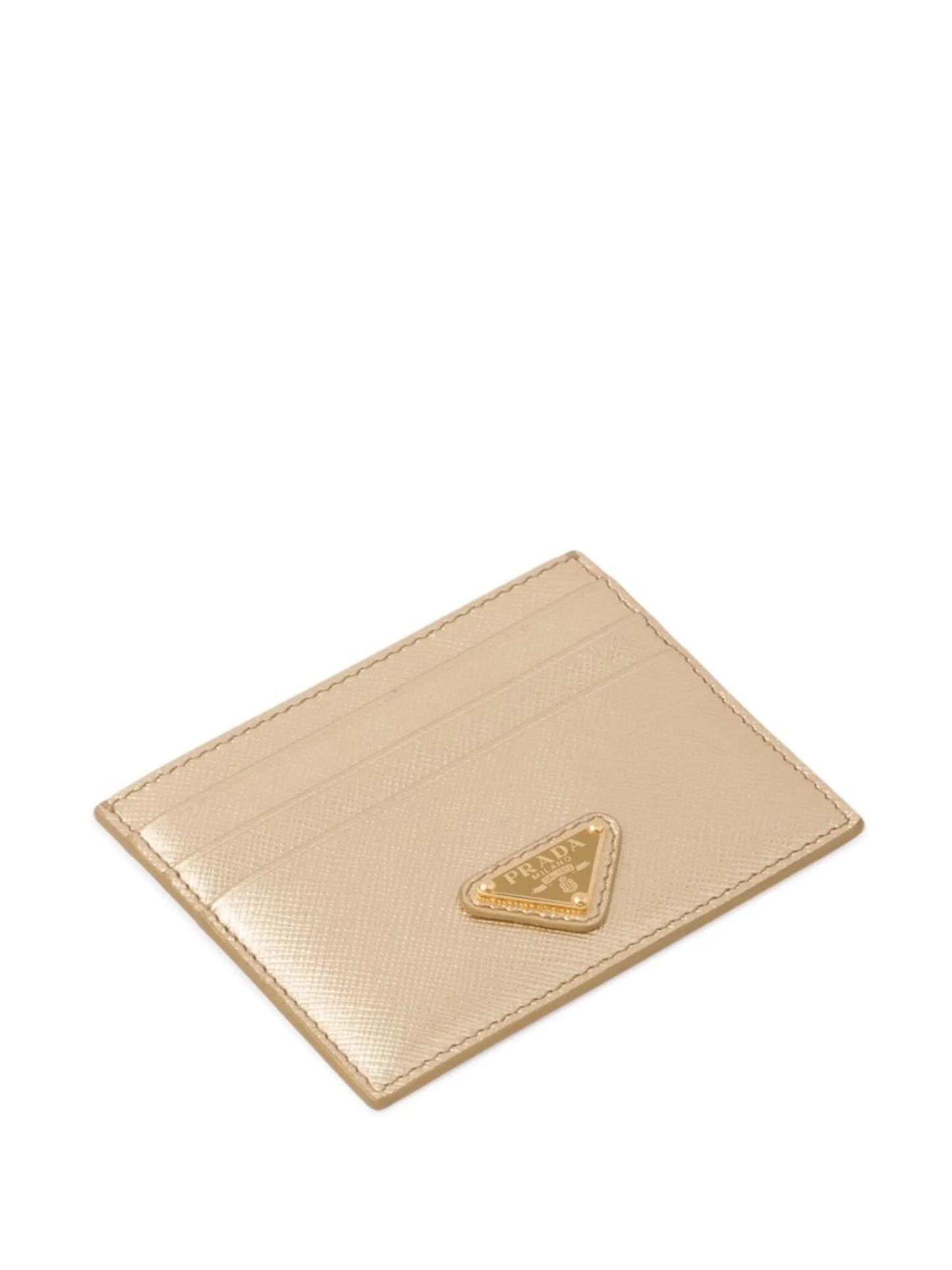 logo plaque leather cardholder