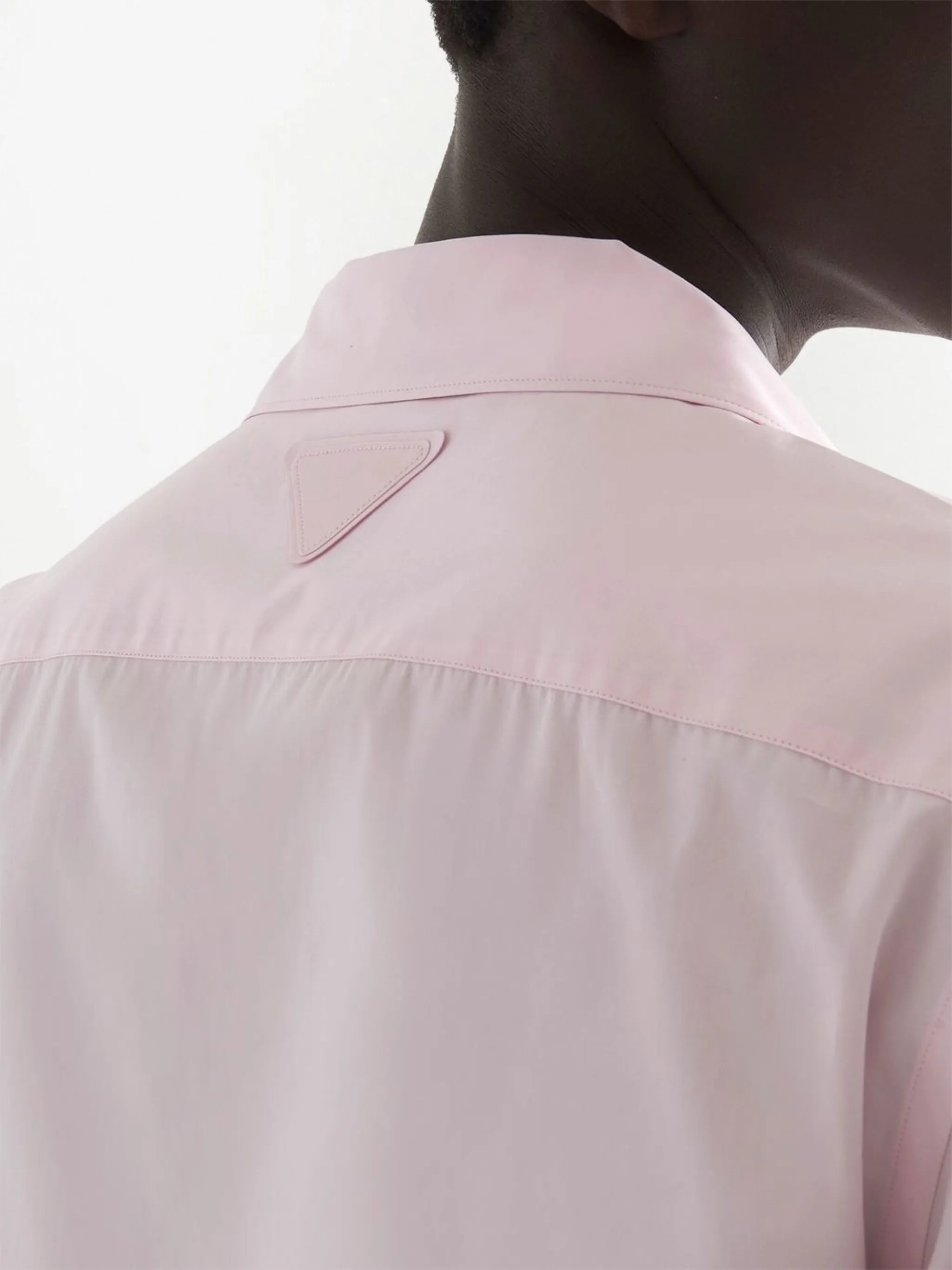 pleated-panel bowling shirt