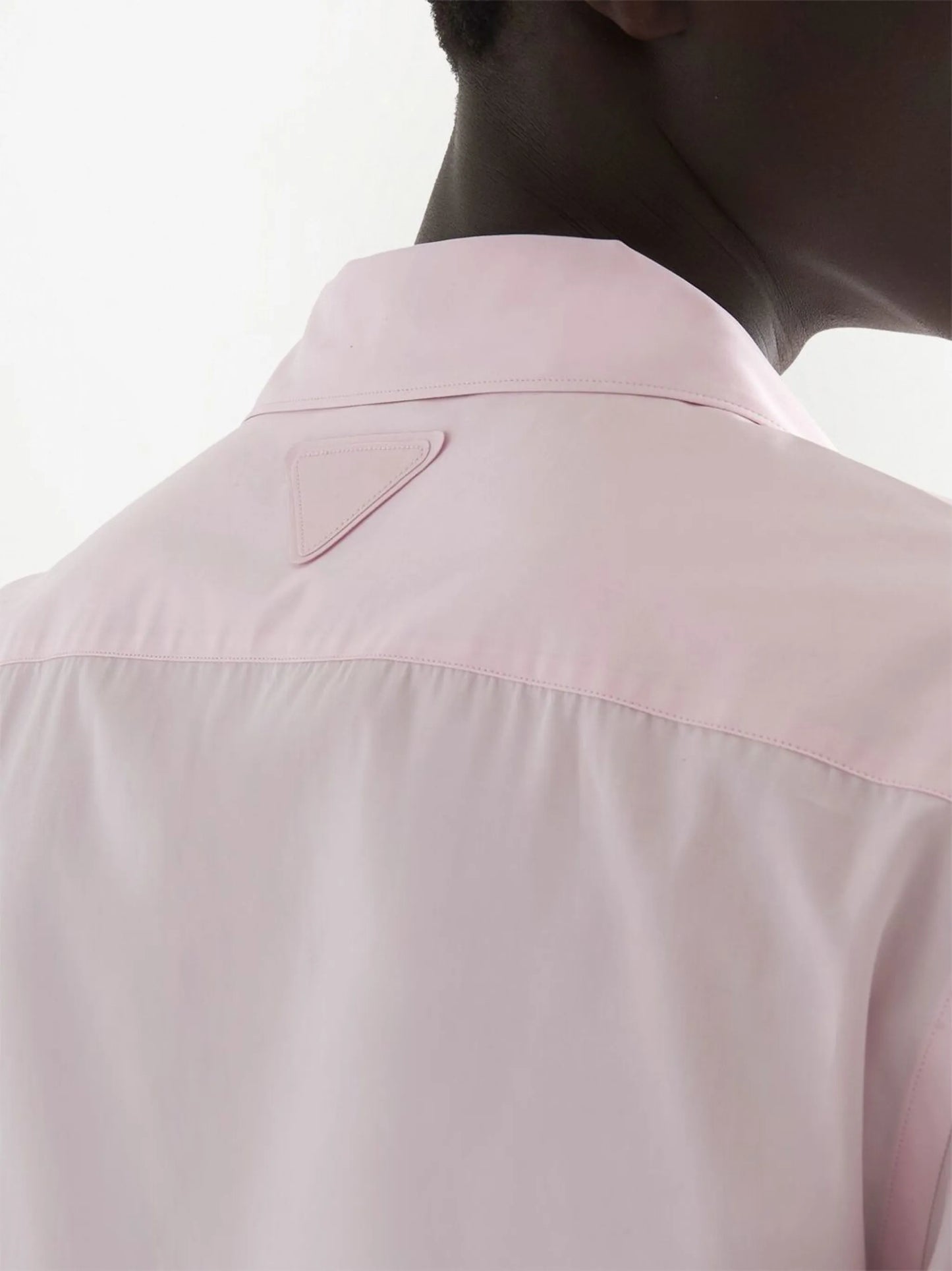 pleated-panel bowling shirt