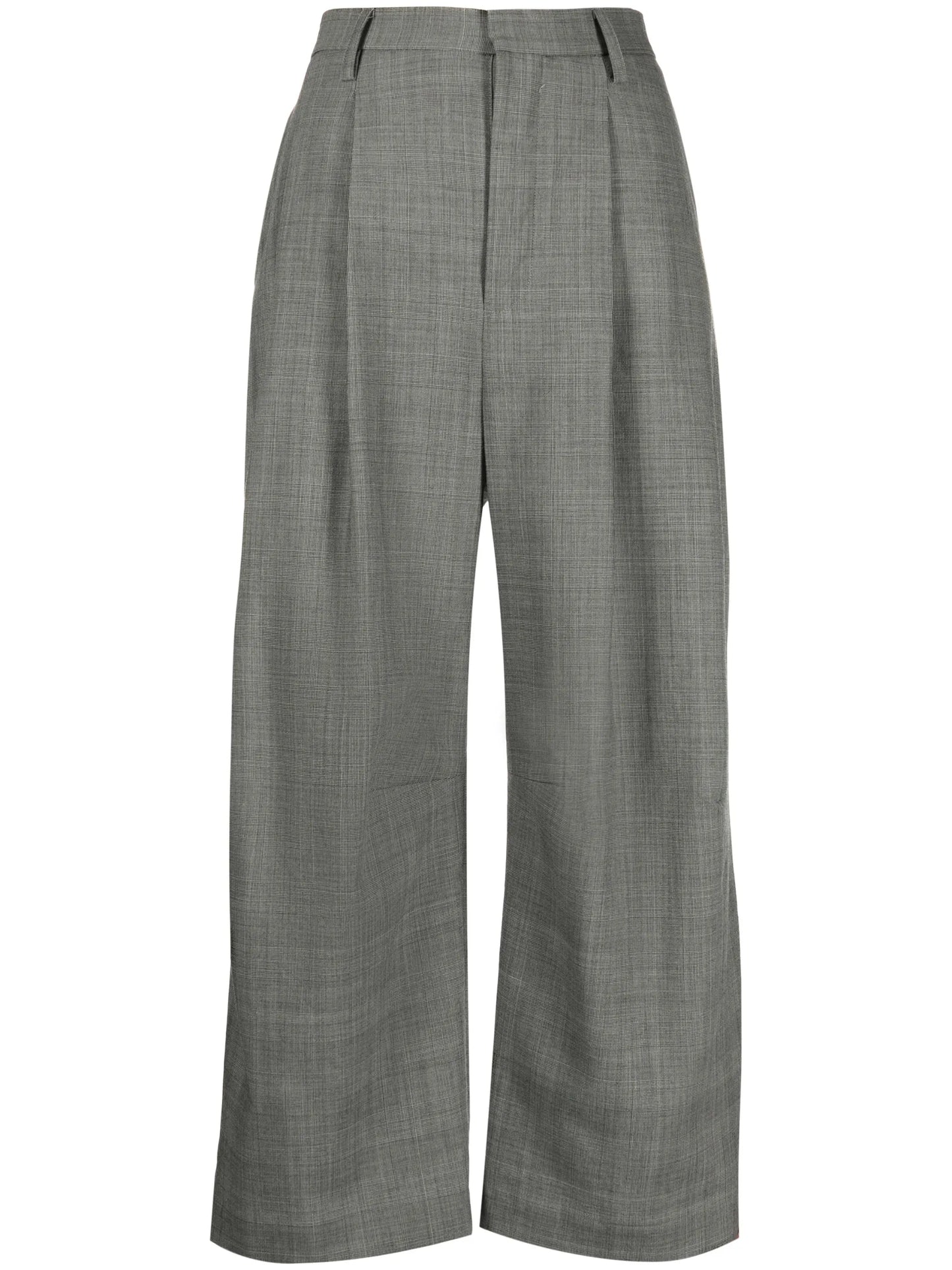wide-leg tailored trousers