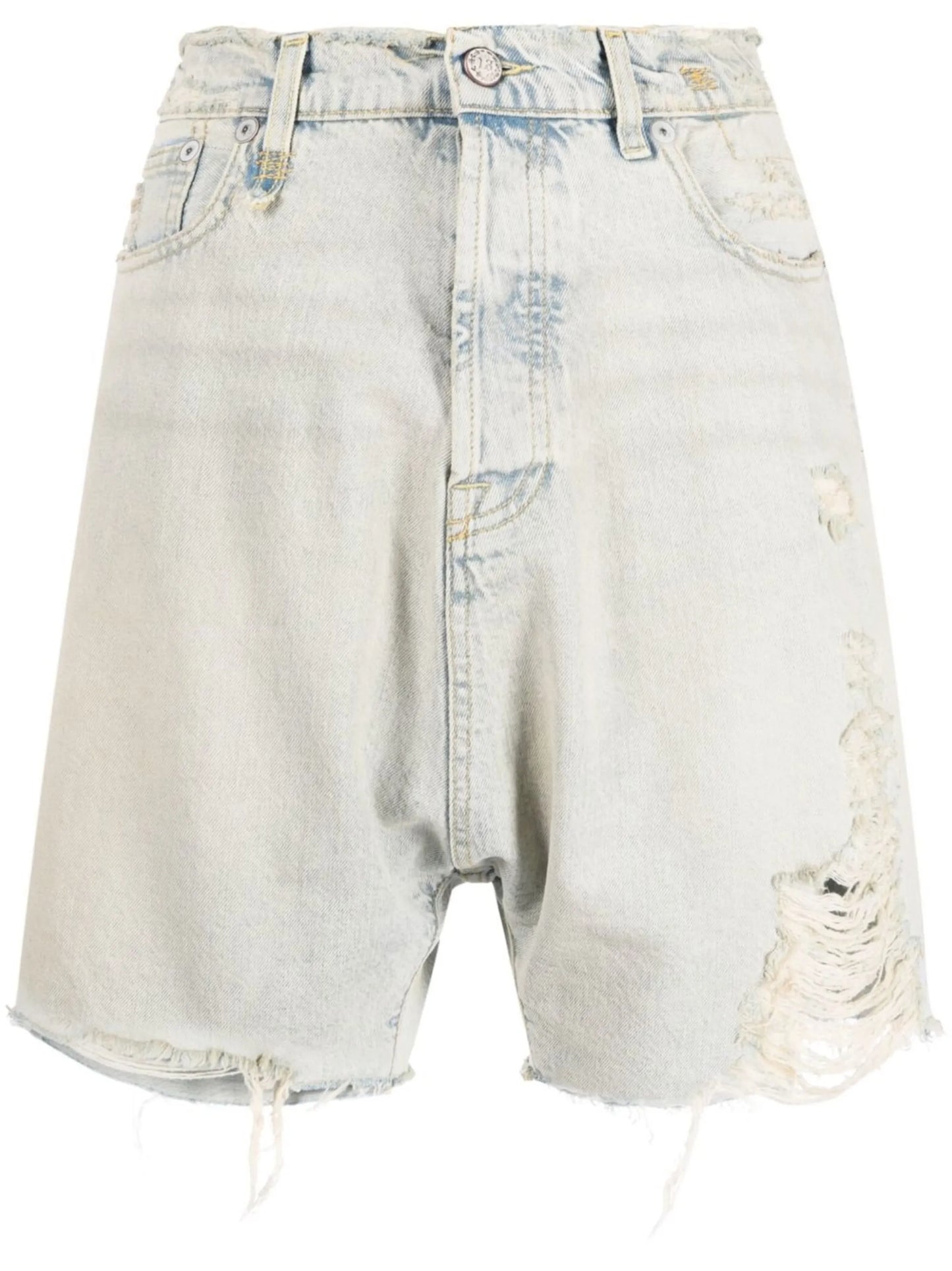 distressed boyfriend-cut shorts