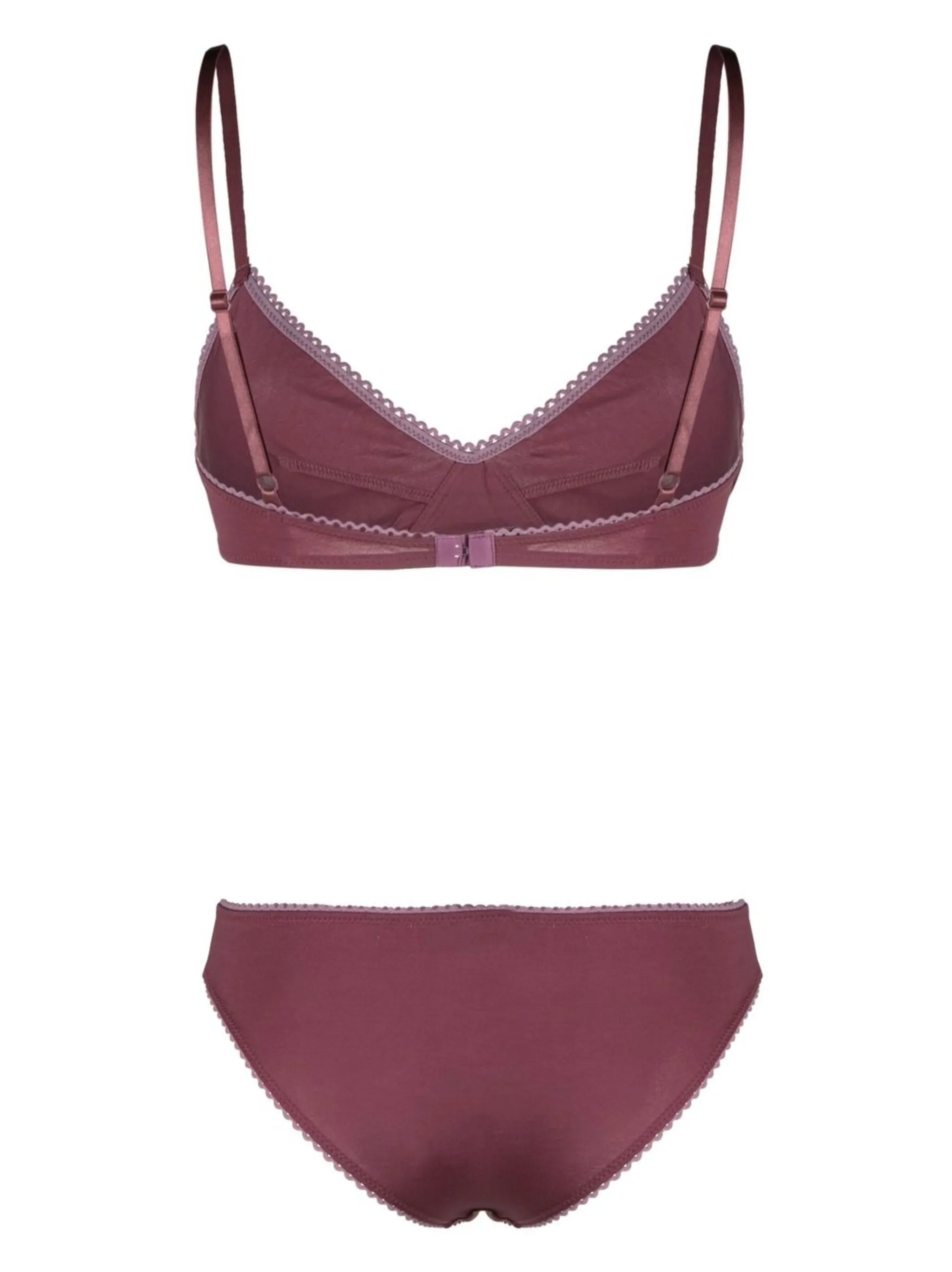 scallop-edge bra and briefs set