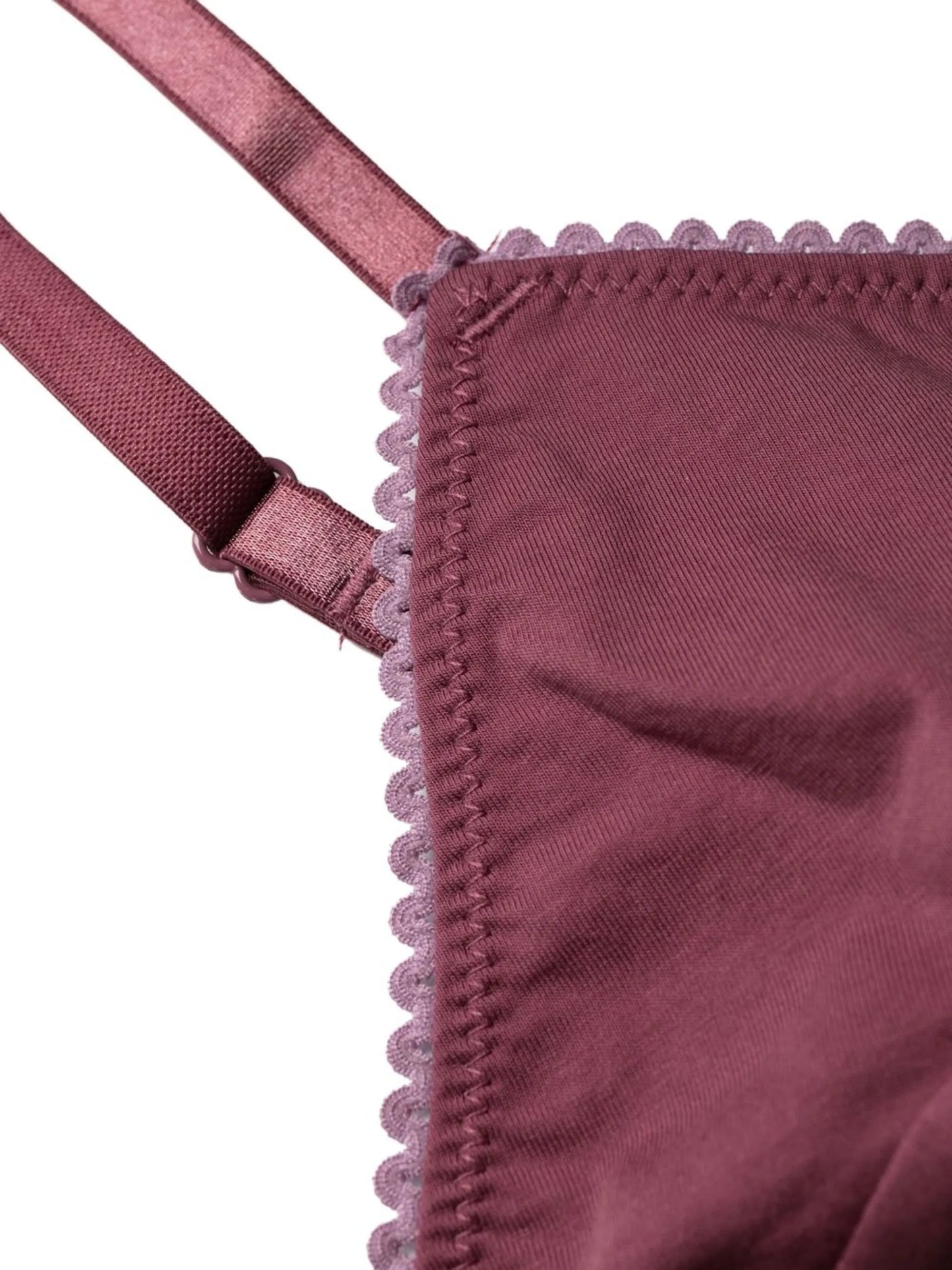scallop-edge bra and briefs set