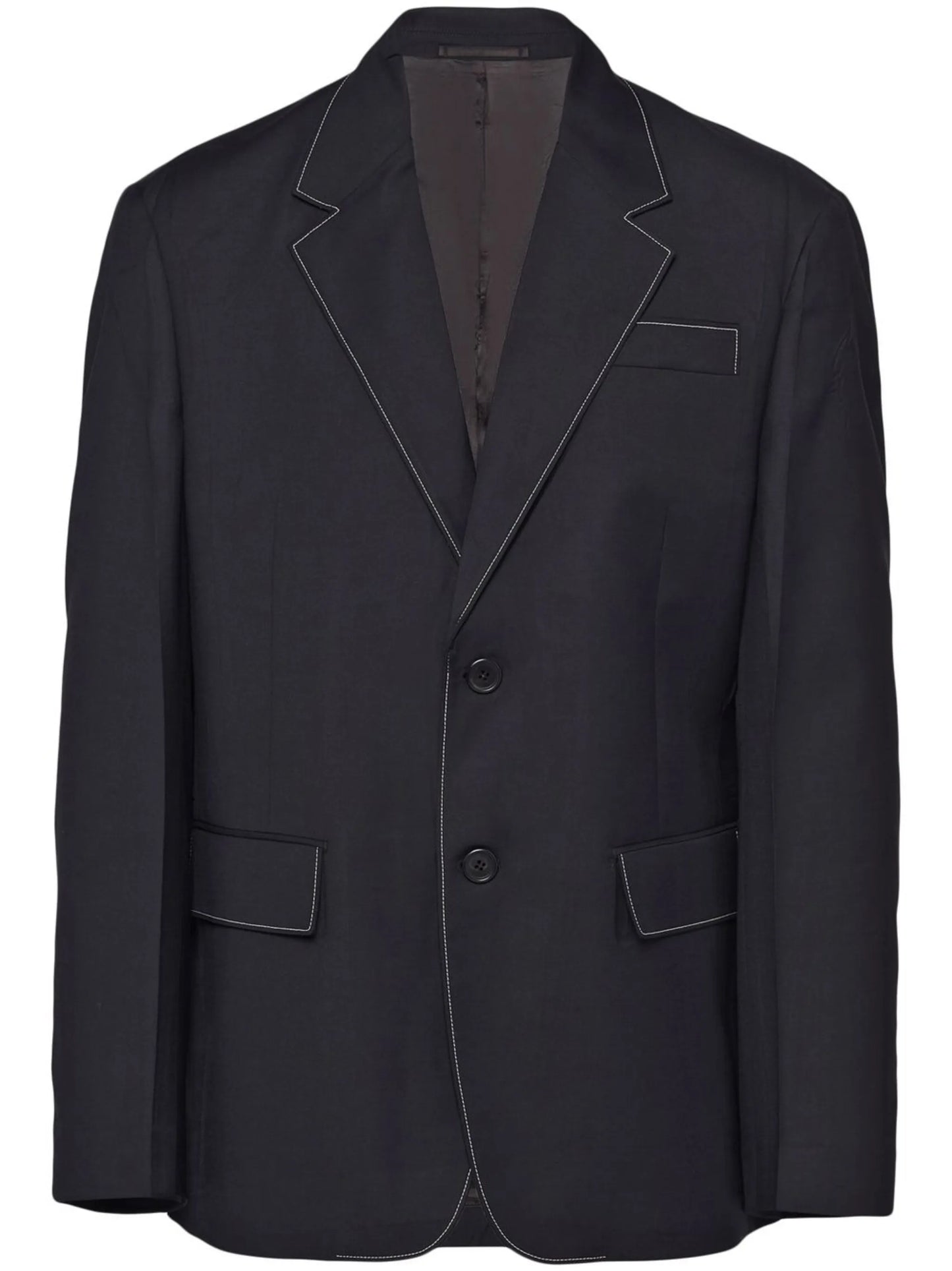 single-breasted wool blazer