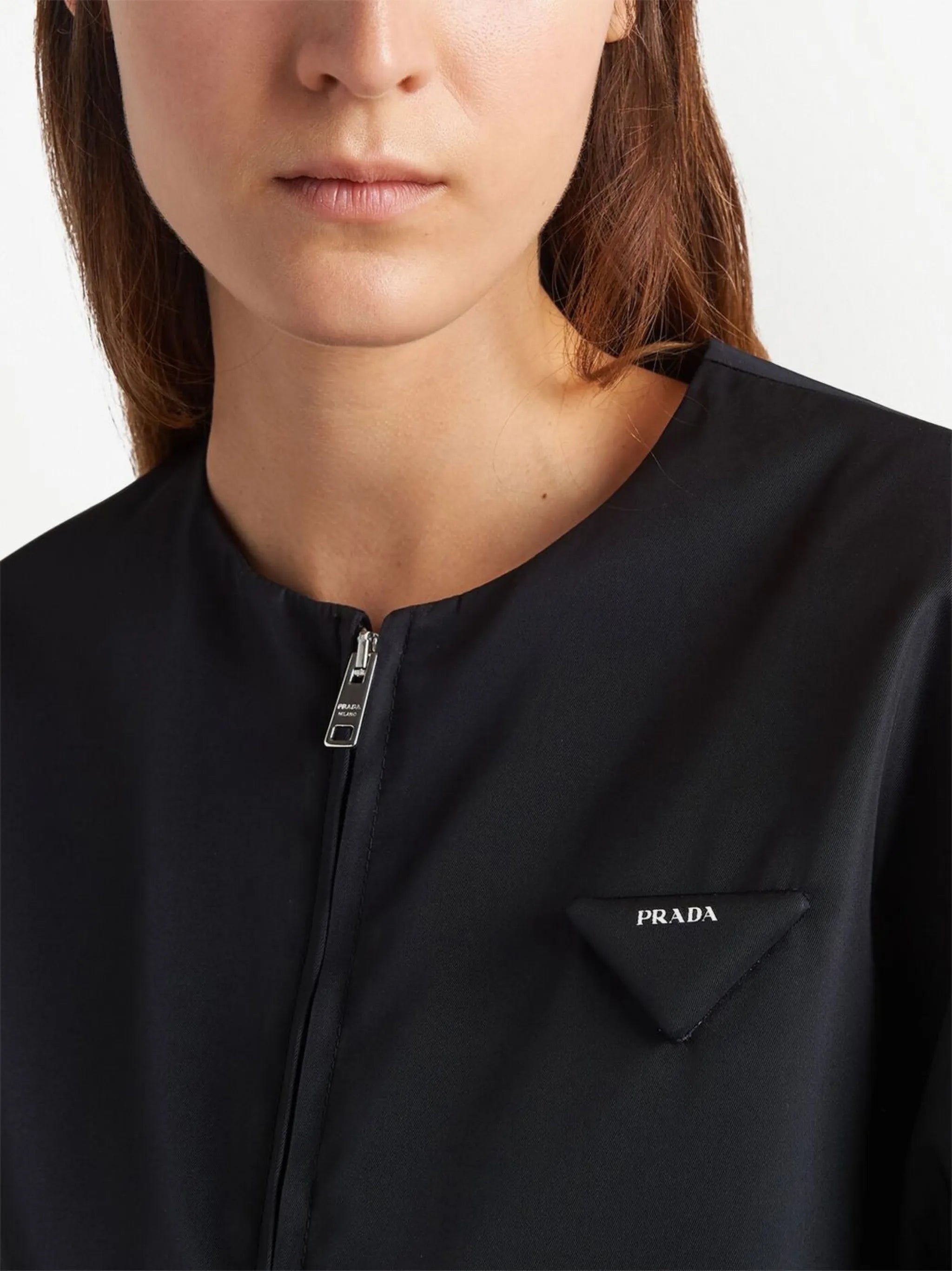 Re-Nylon detachable-cuff jacket