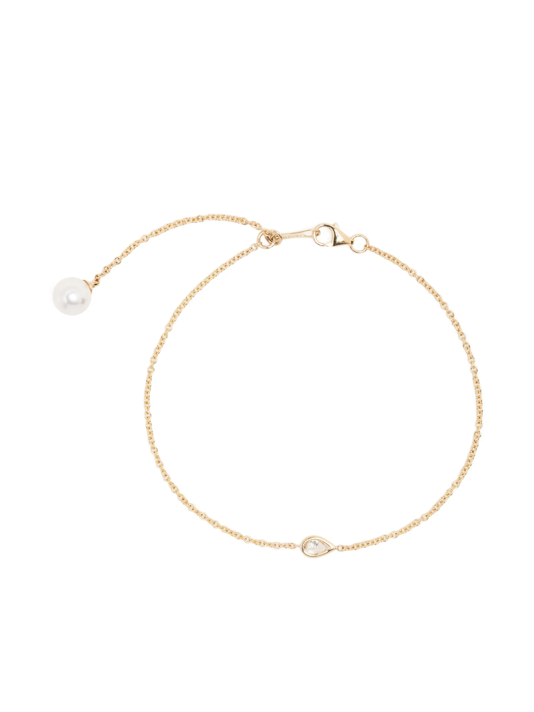 14kt yellow gold Sea of Beauty diamond and pearl bracelet