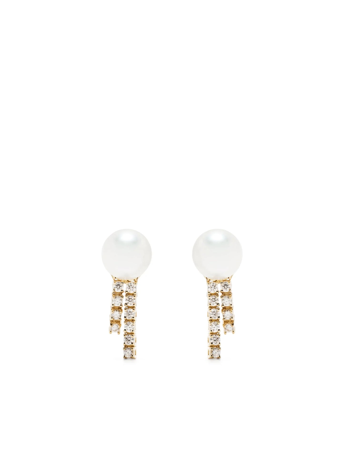 18kt yellow gold pearl earring