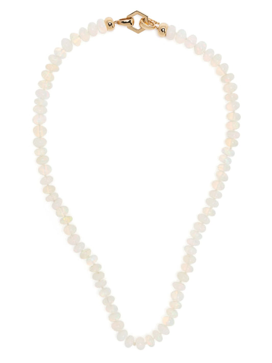 18kt yellow gold opal necklace
