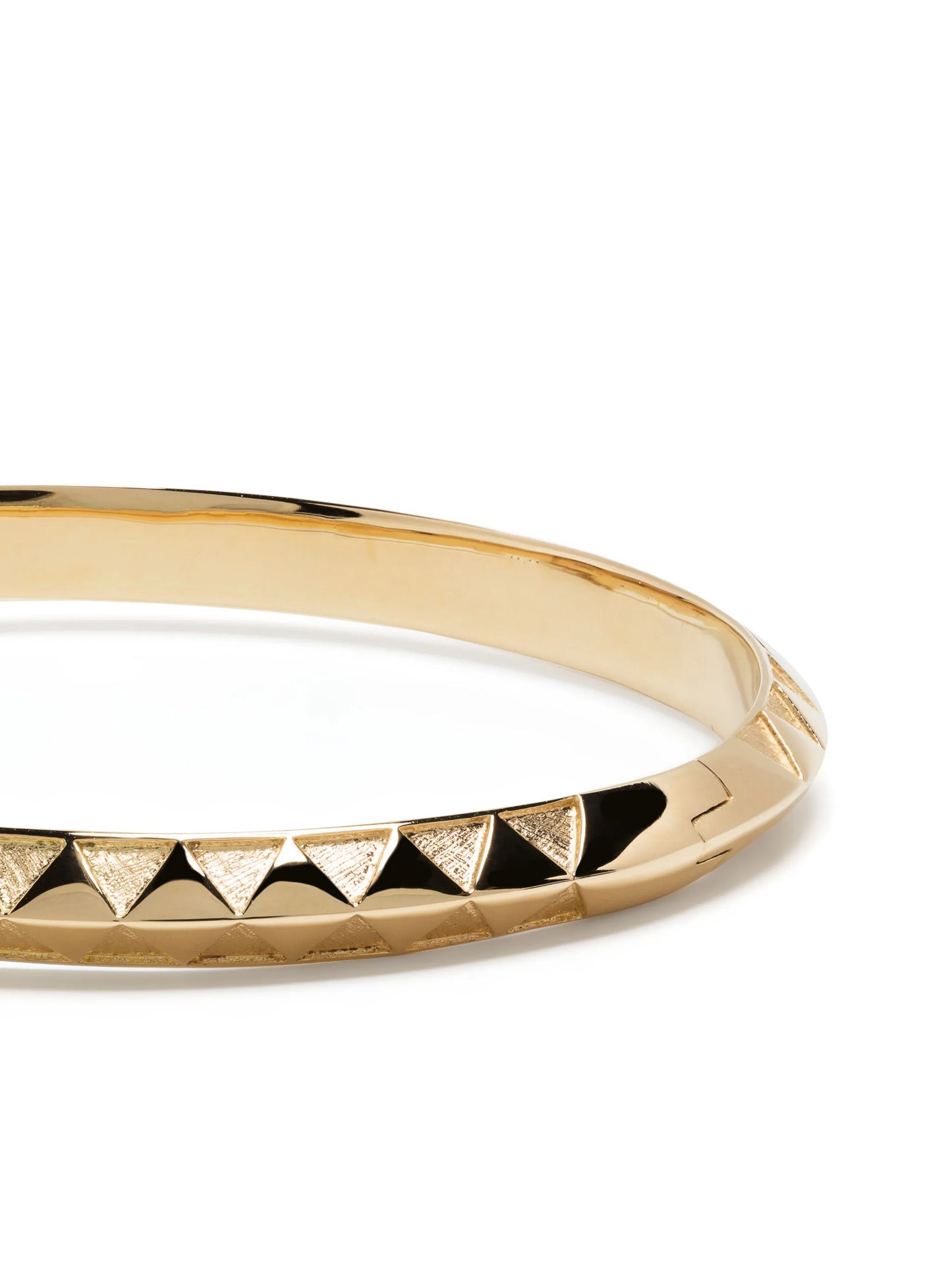 18kt yellow gold Knife Edge bangle