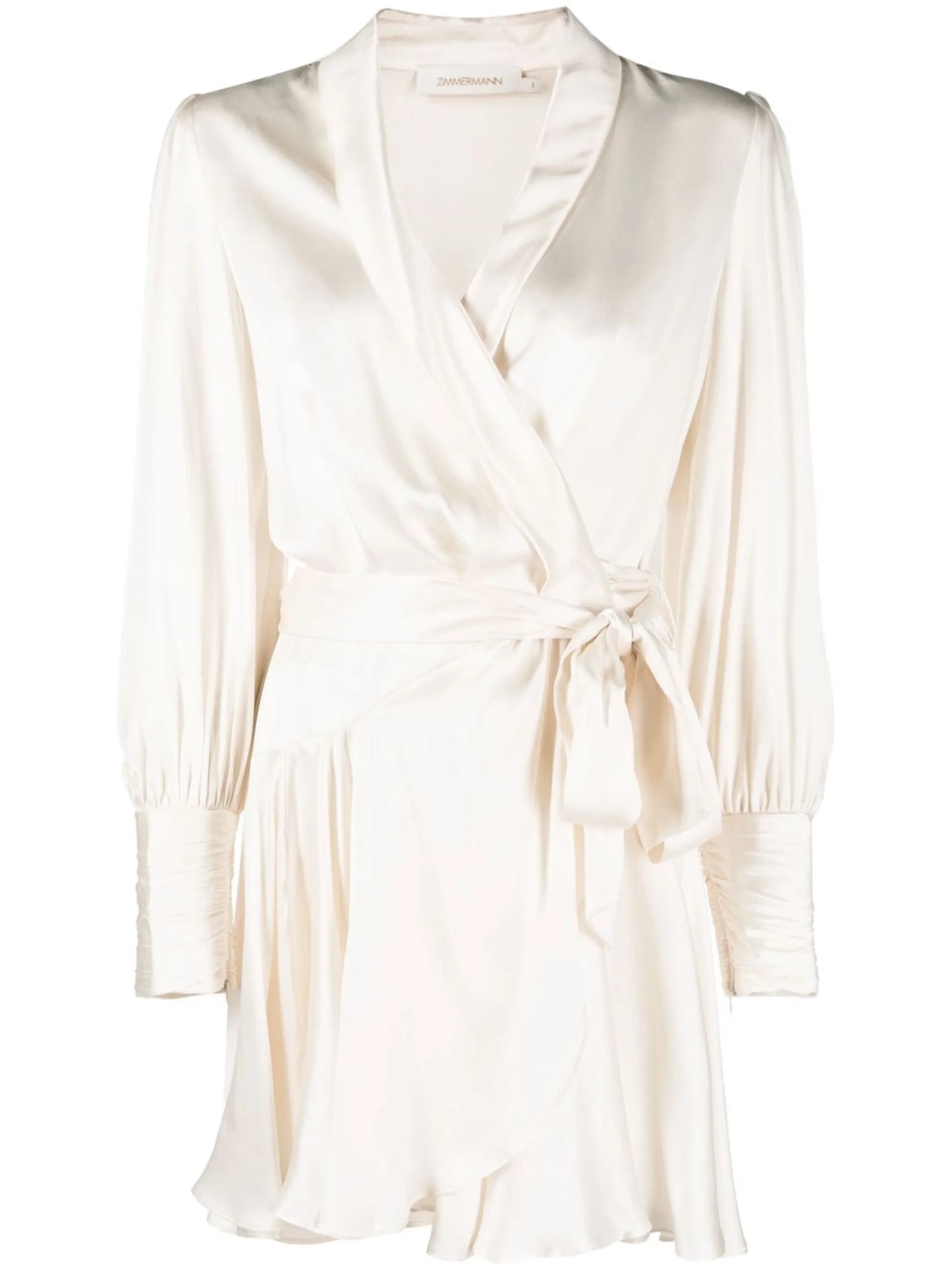 silk wrap minidress