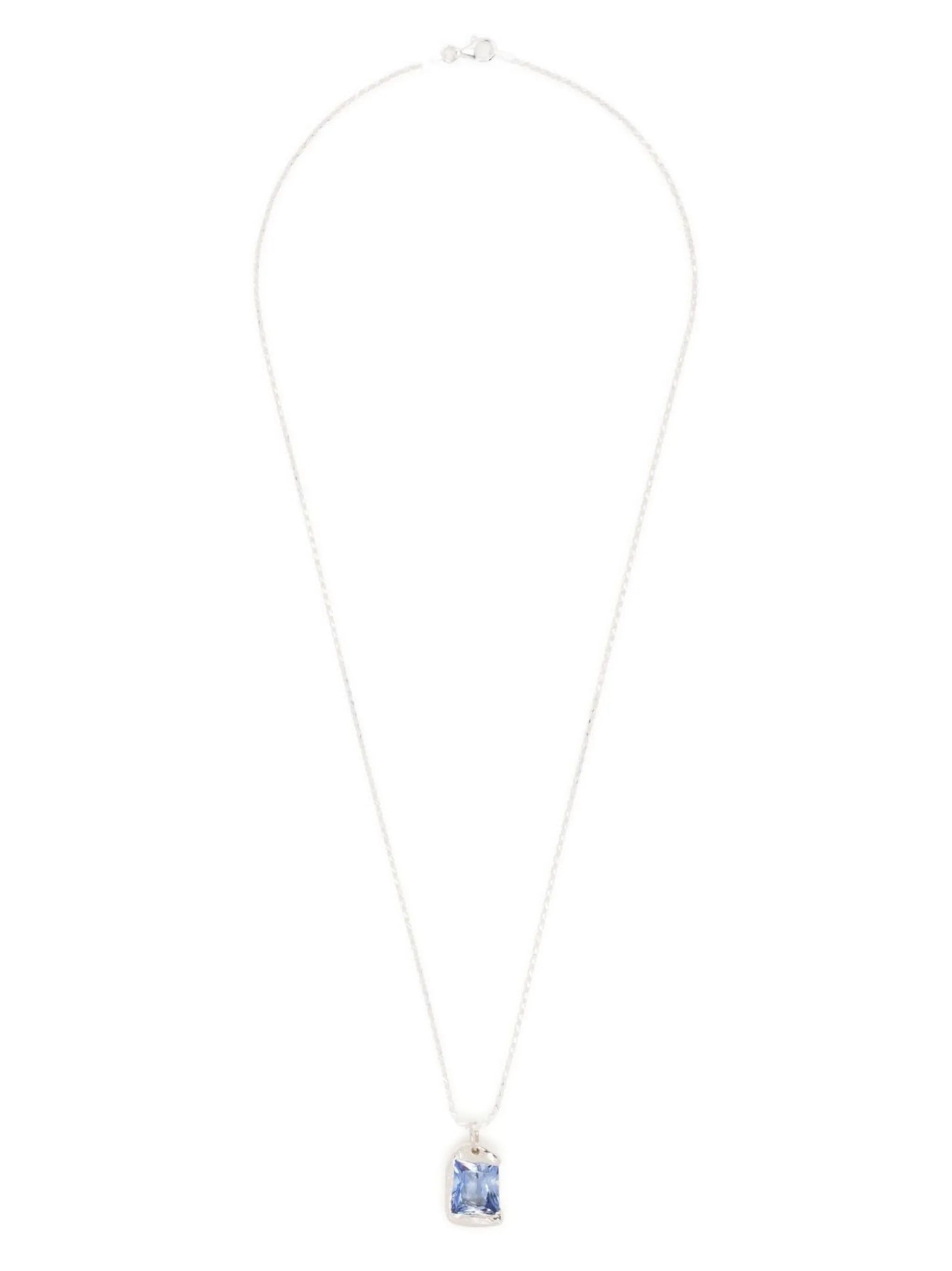 The Rose blue sapphire pendant