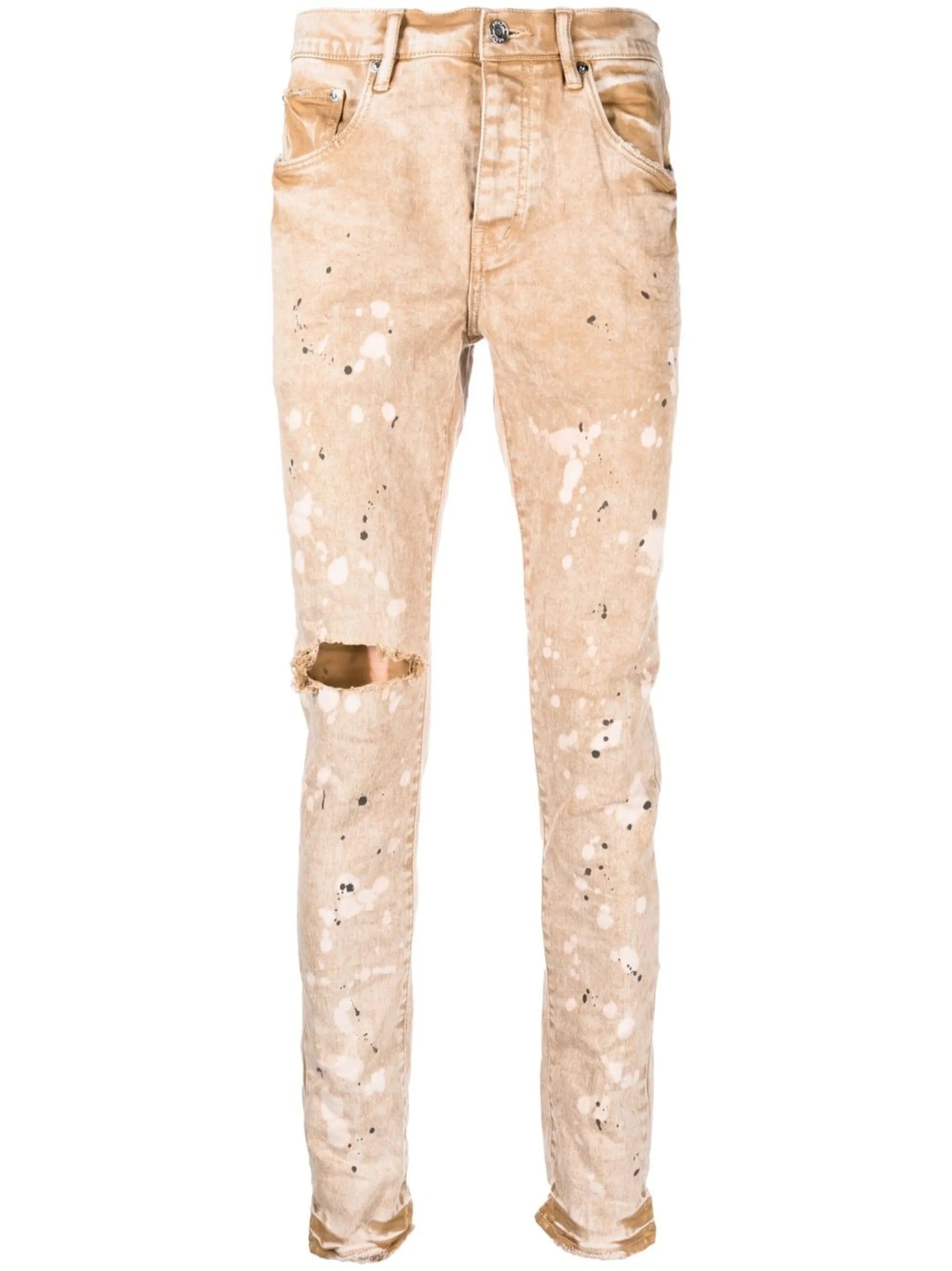 paint-splatter detail jeans