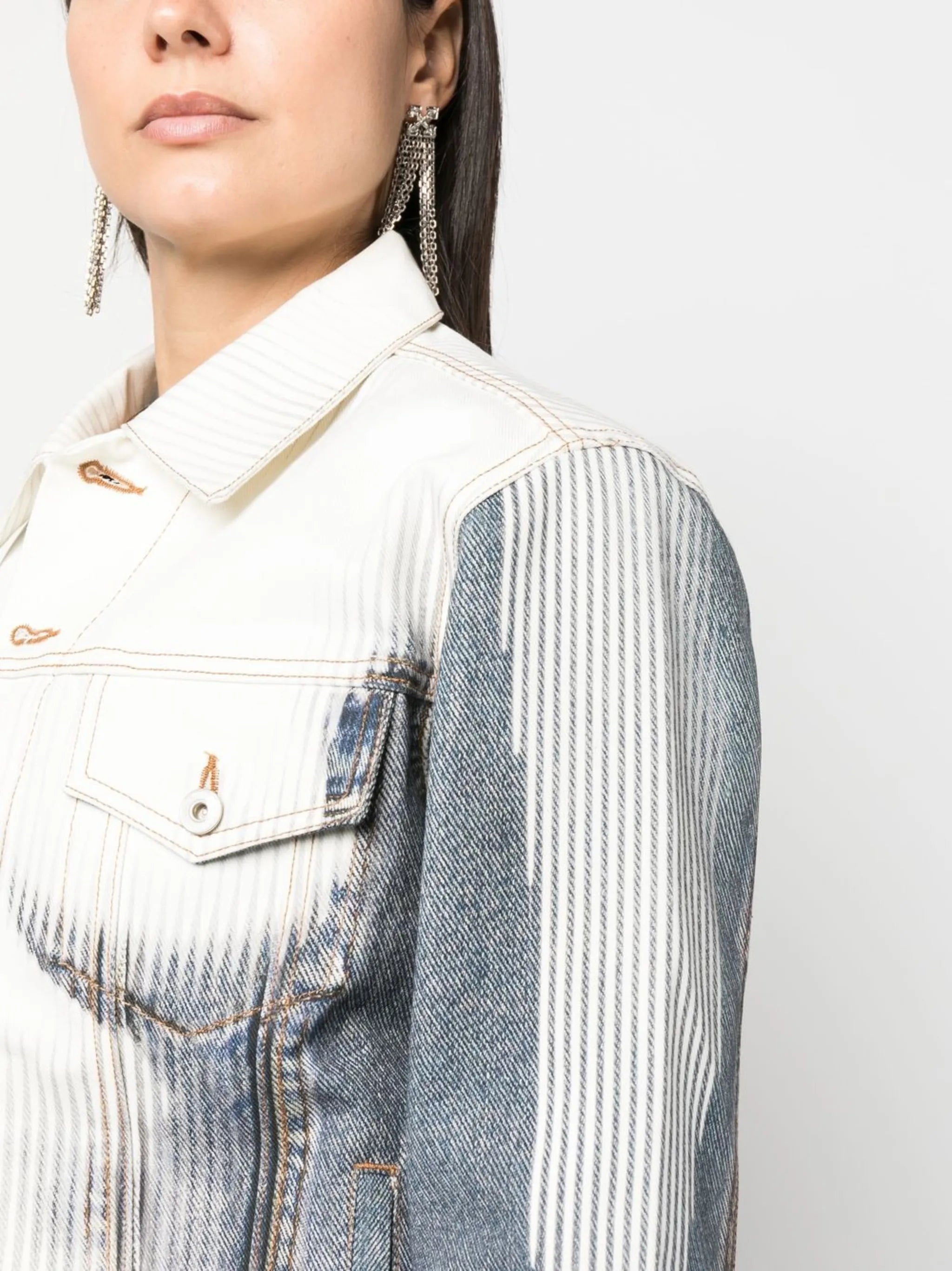 x Jean Paul Gaultier Body Morph denim jacket