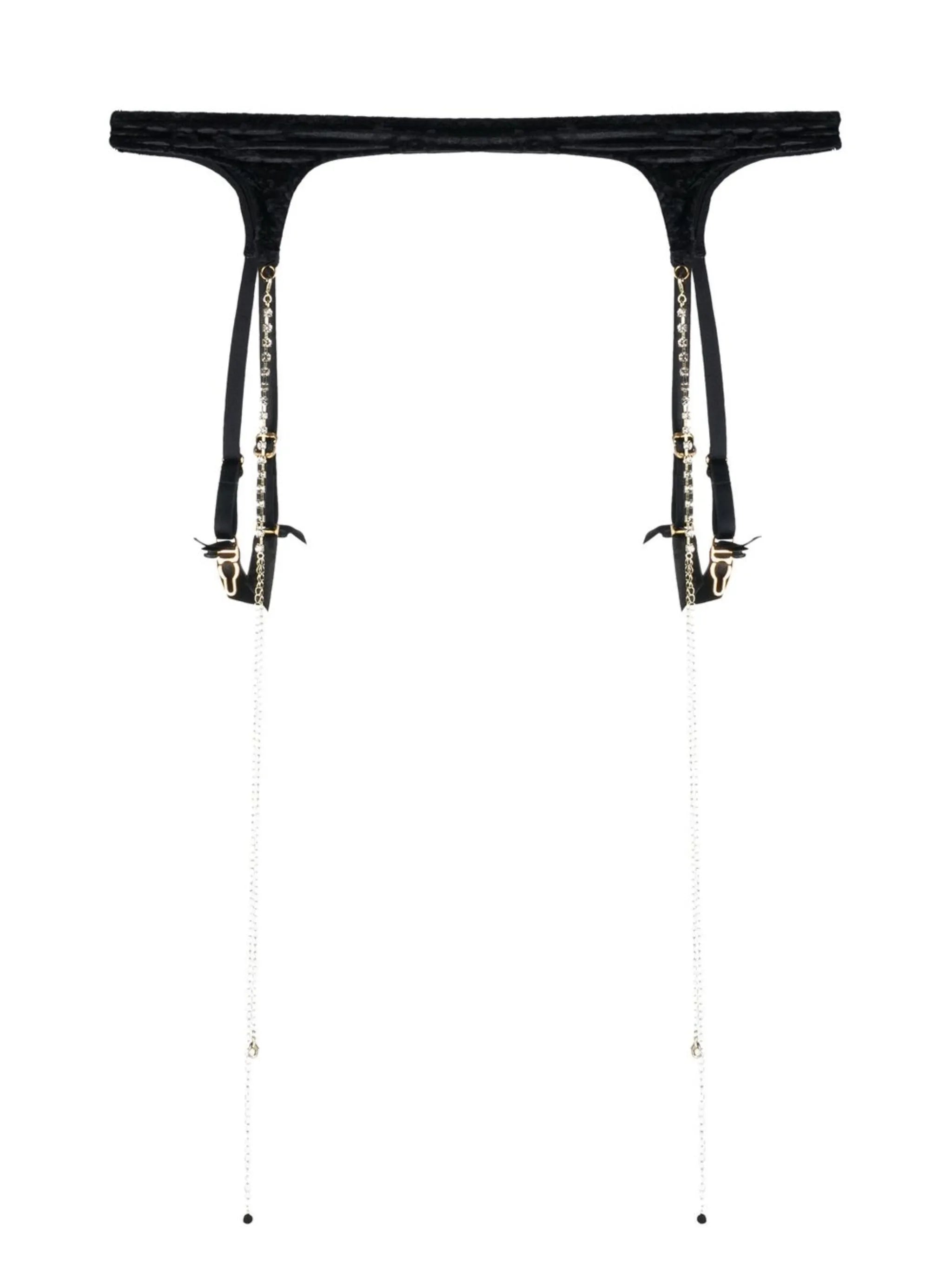 Black Kati Suspender Belt