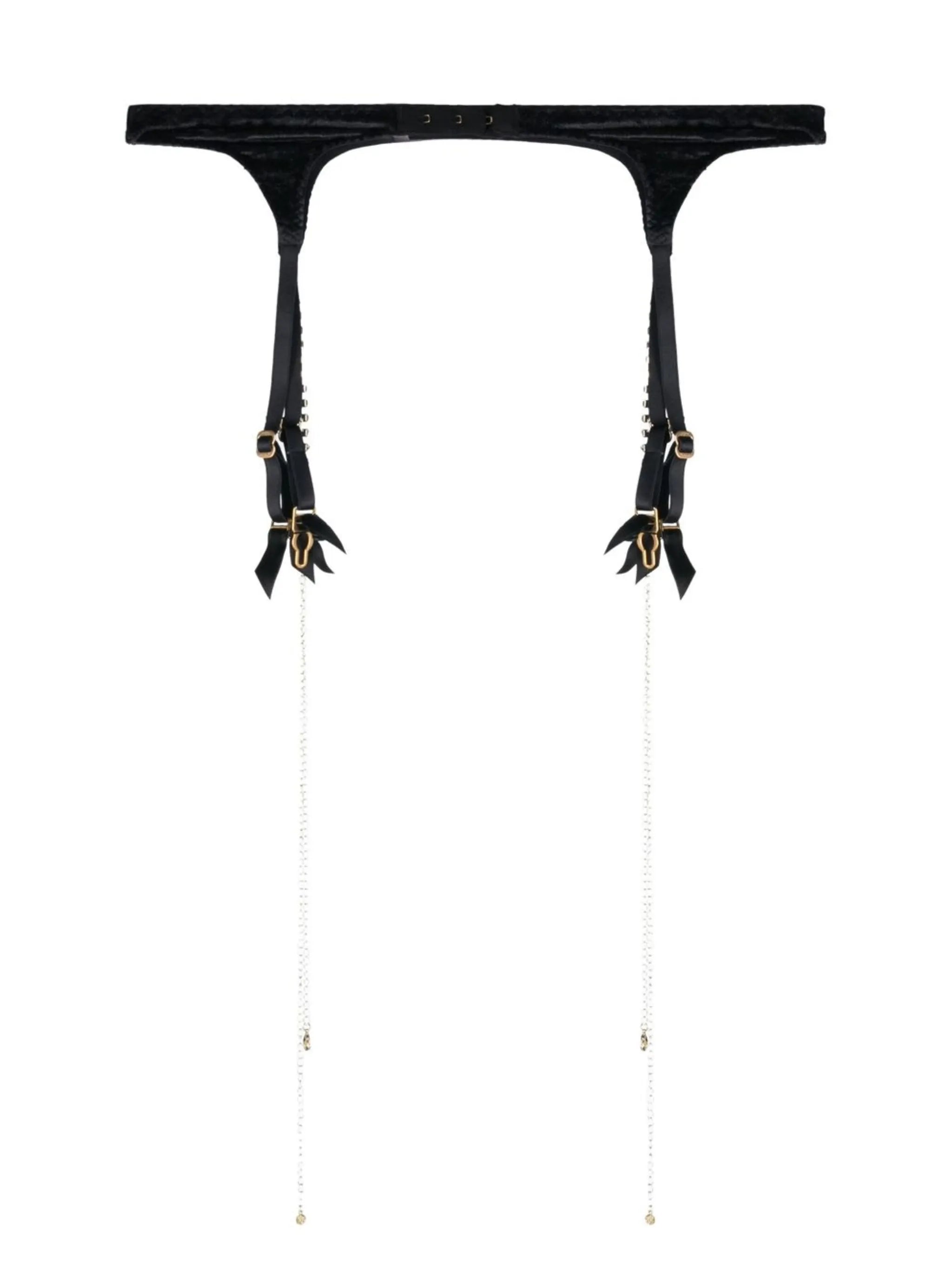 Black Kati Suspender Belt
