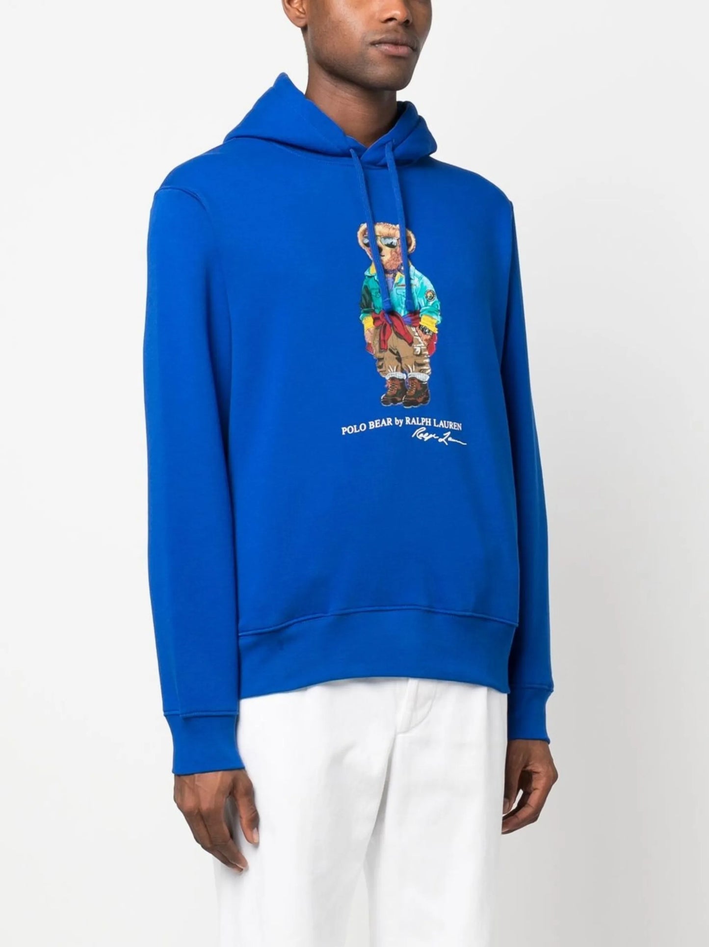Polo Bear-print pullover hoodie