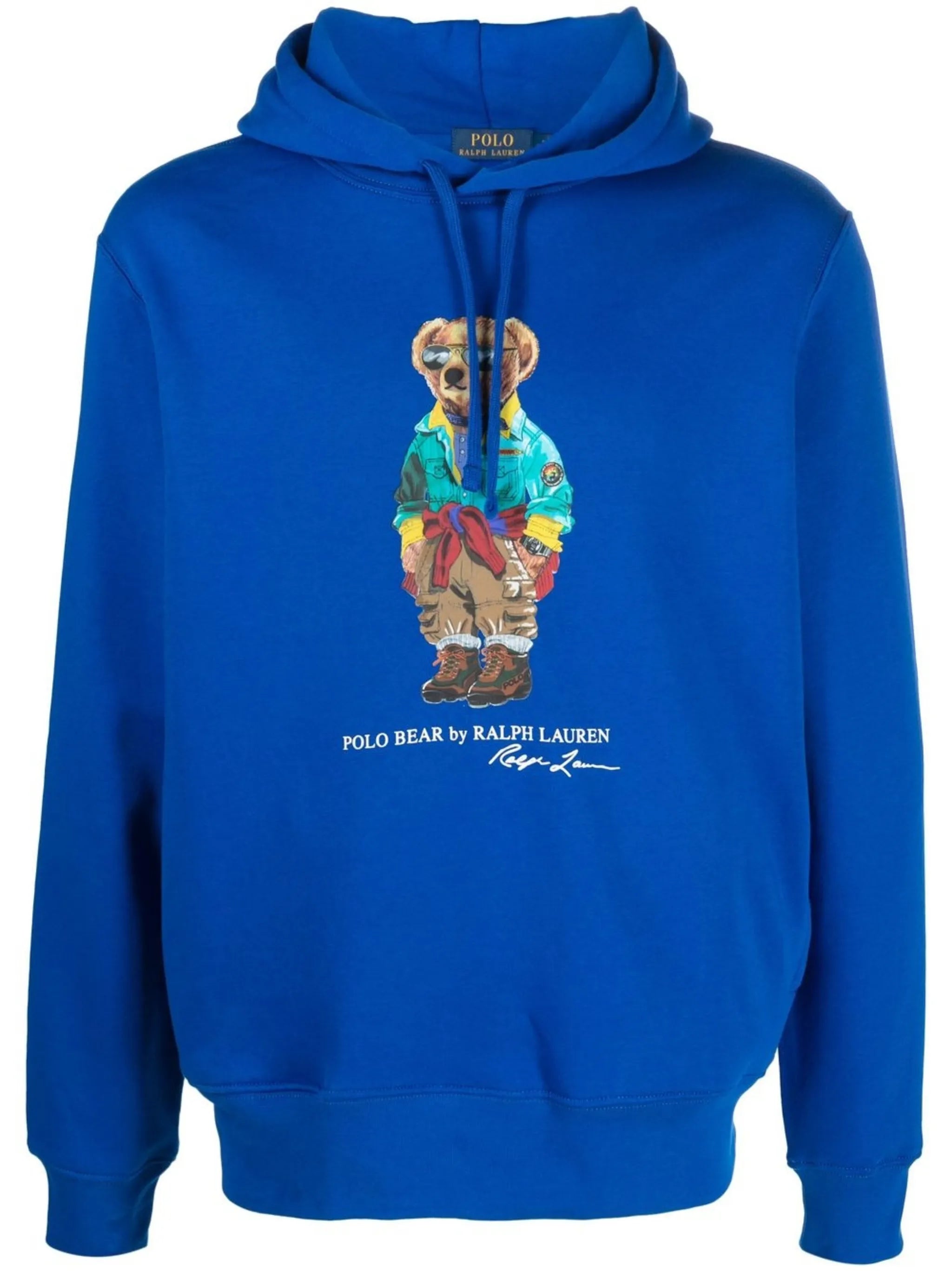 Polo Bear-print pullover hoodie
