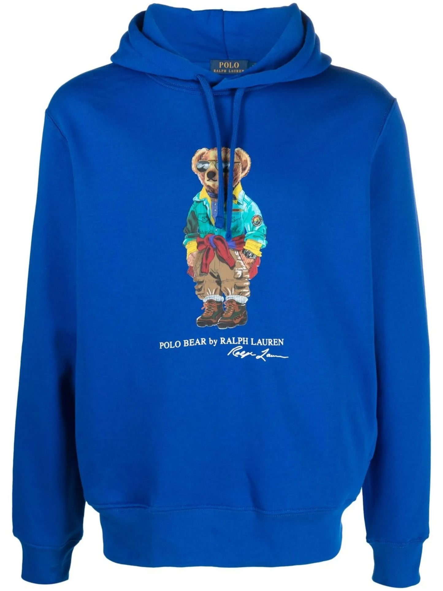 Polo Bear-print pullover hoodie