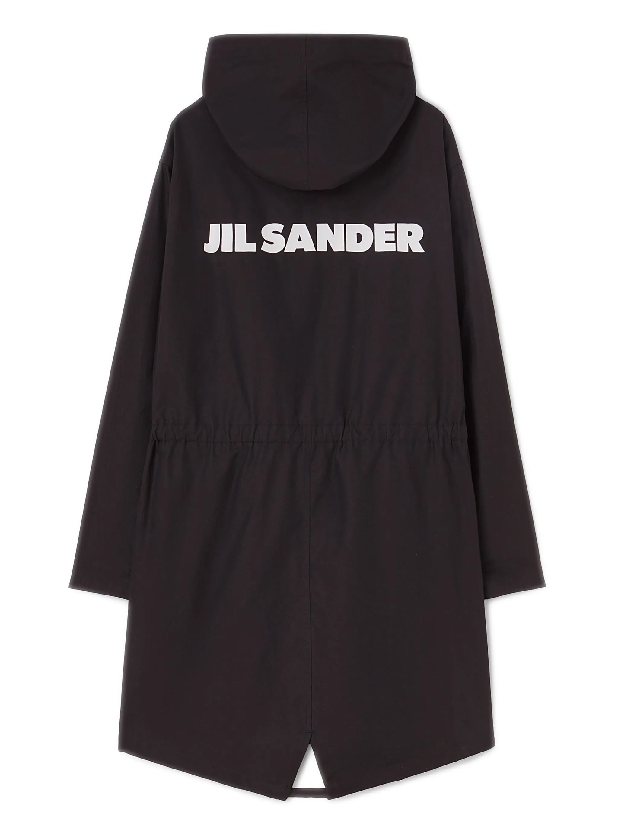 logo-print hooded parka