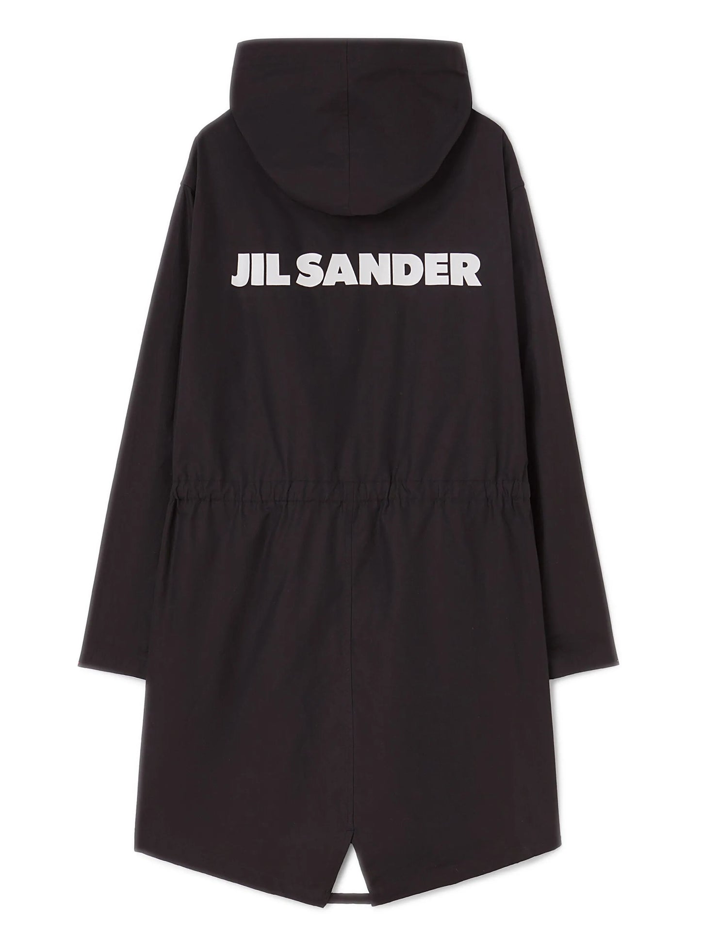 logo-print hooded parka