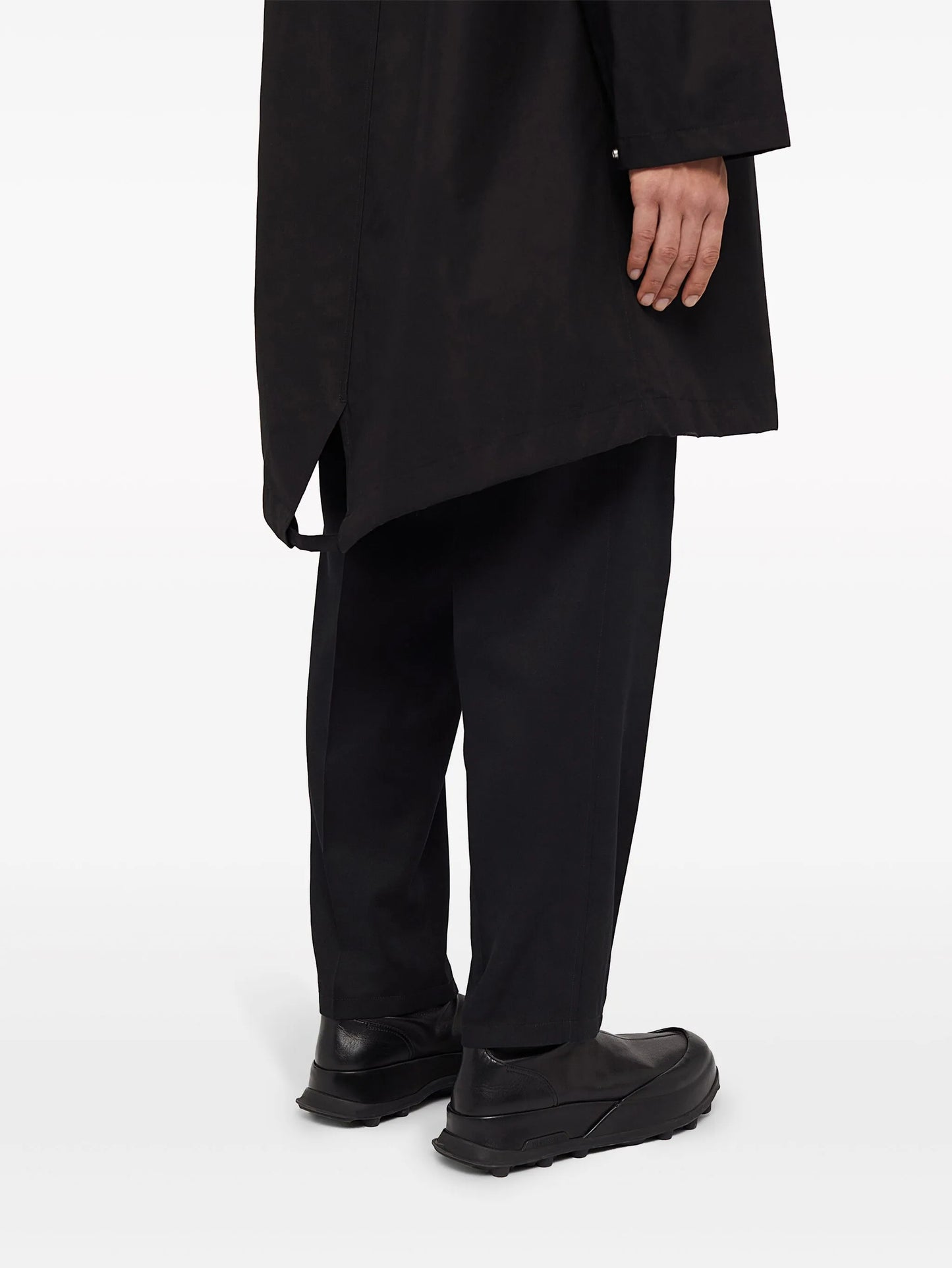 logo-print hooded parka