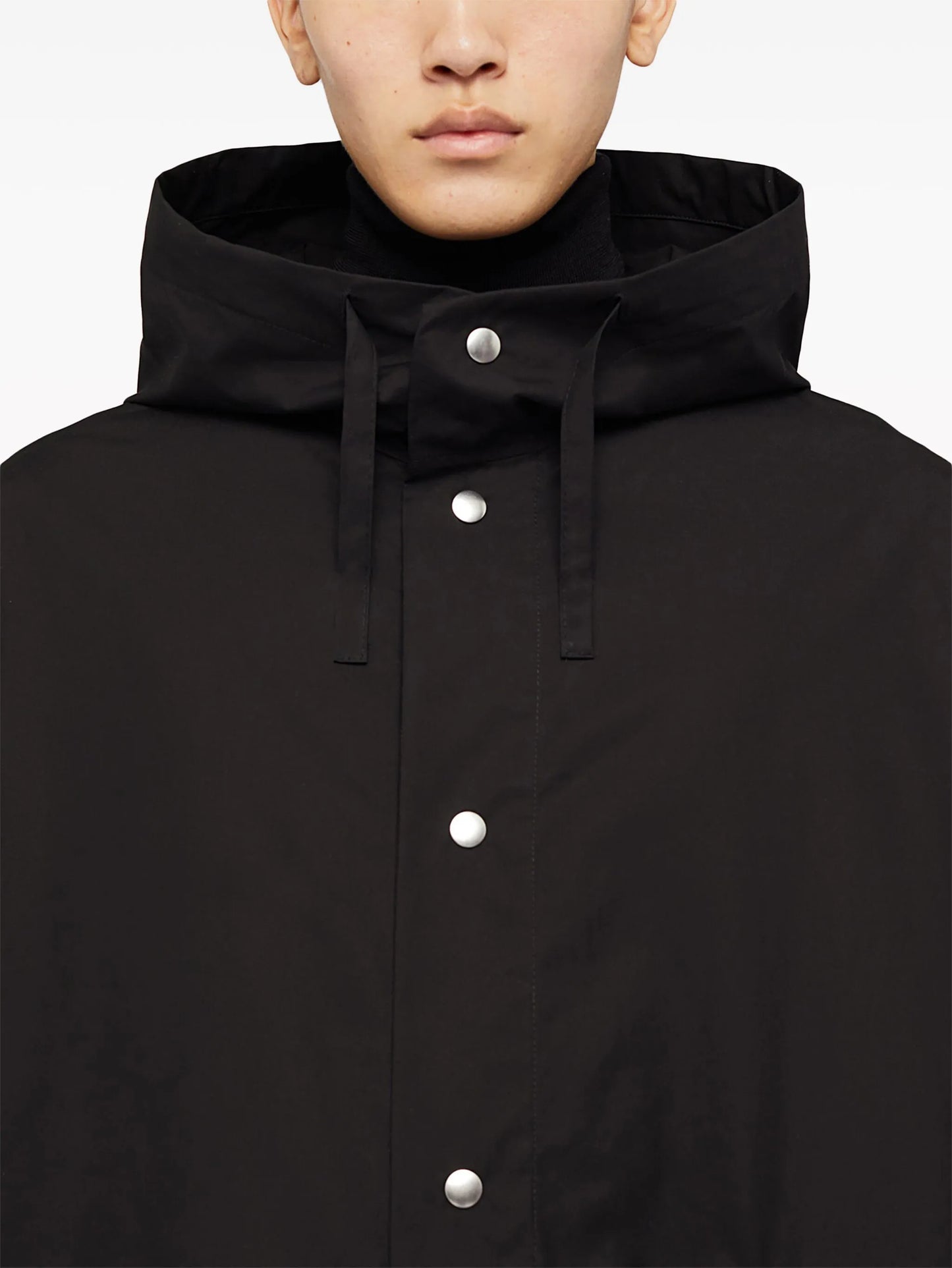 logo-print hooded parka