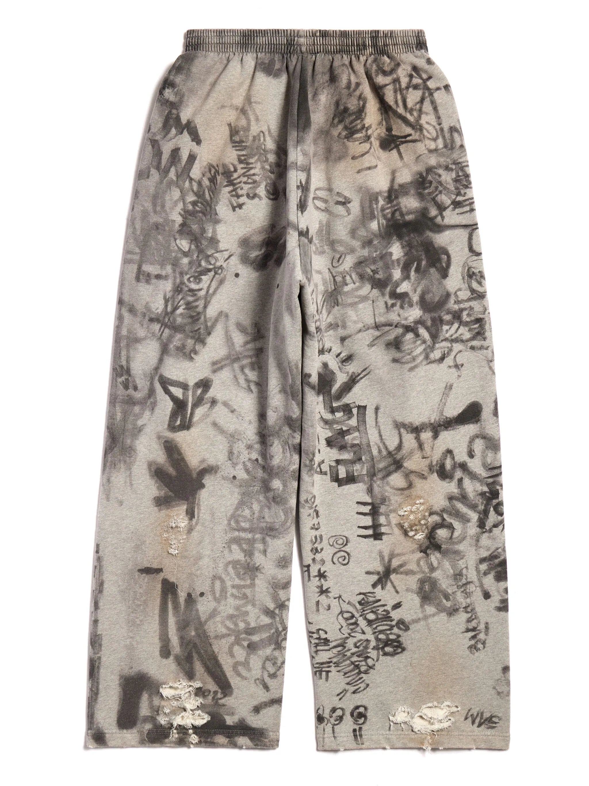 Graffiti Crest cotton track pants