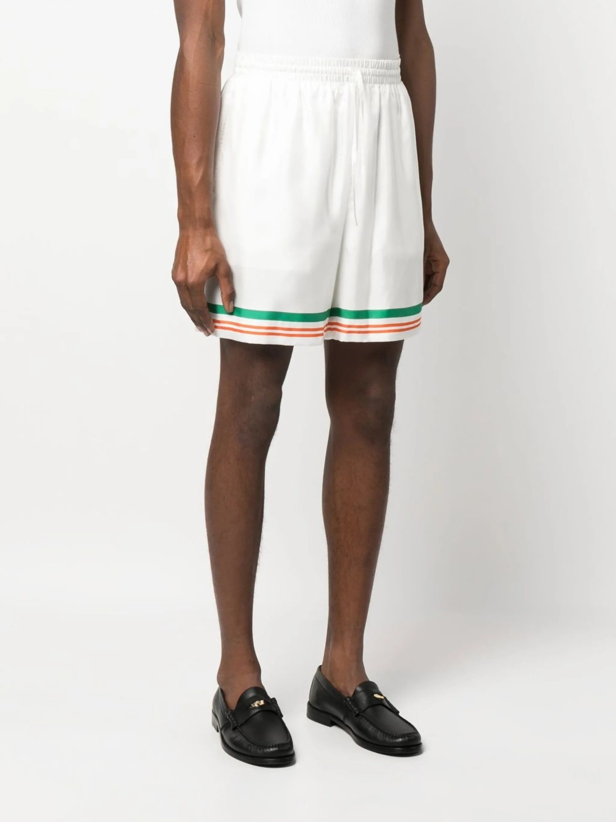 Tennis Club Icon silk shorts