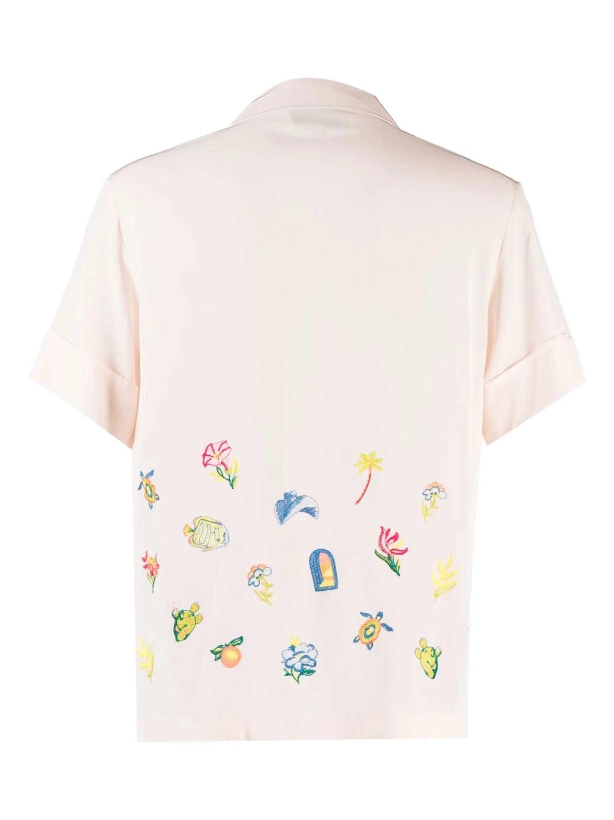 Casa Icons embroidered silk shirt