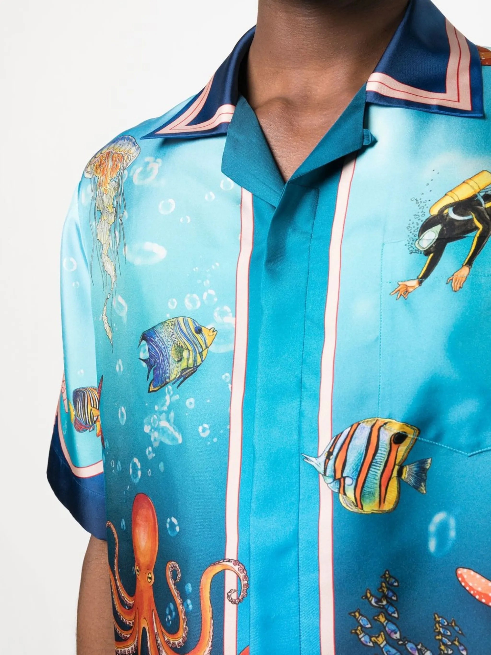 printed silk shirt