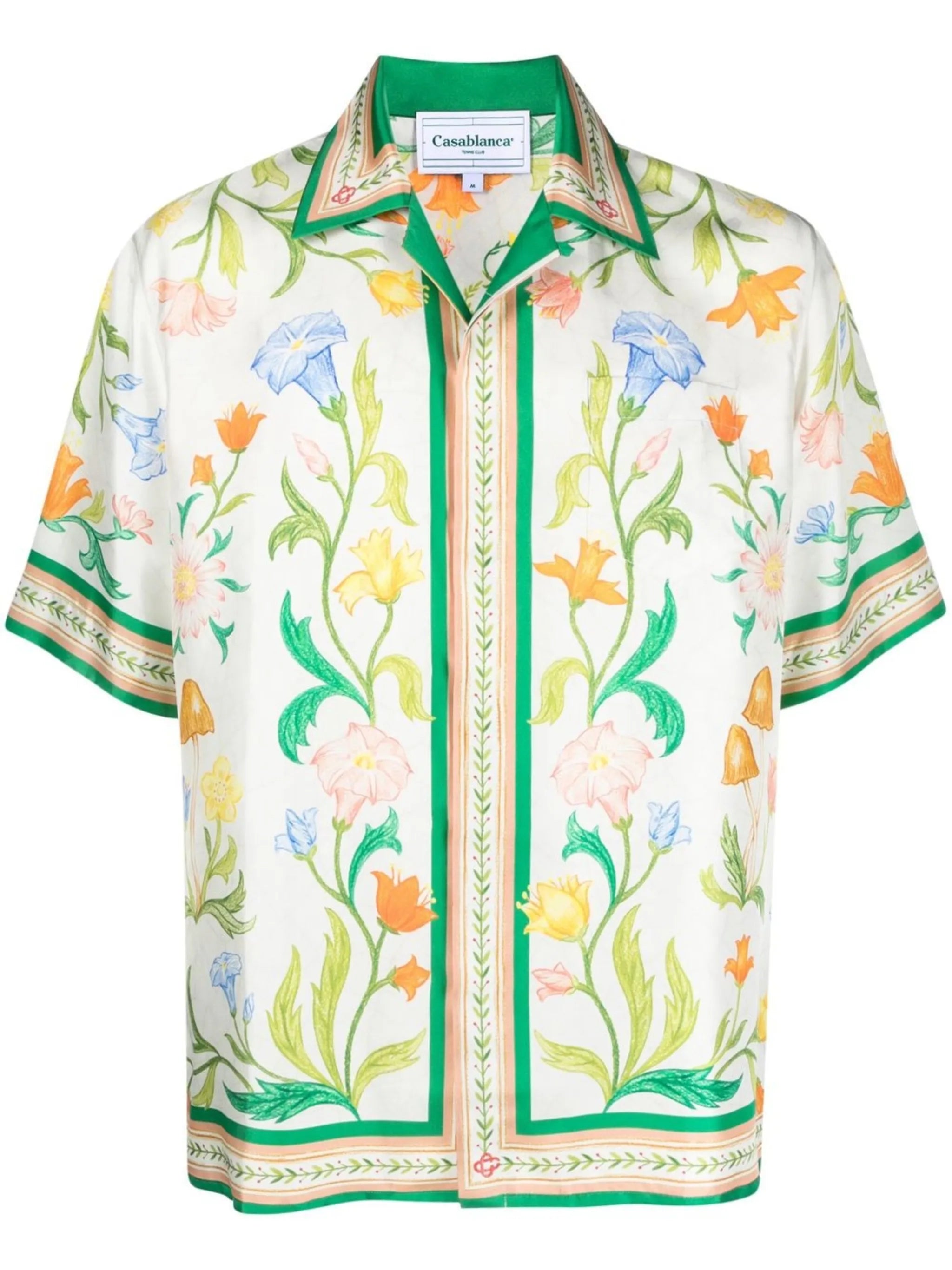L’Arche Fleure printed silk shirt