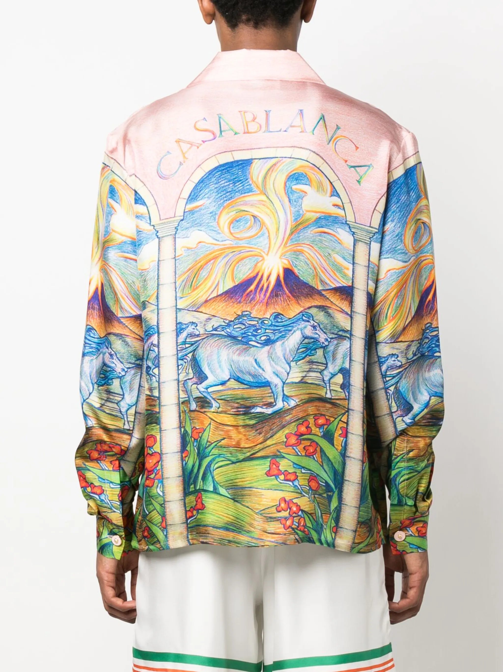 Chevaux Sauvages silk shirt