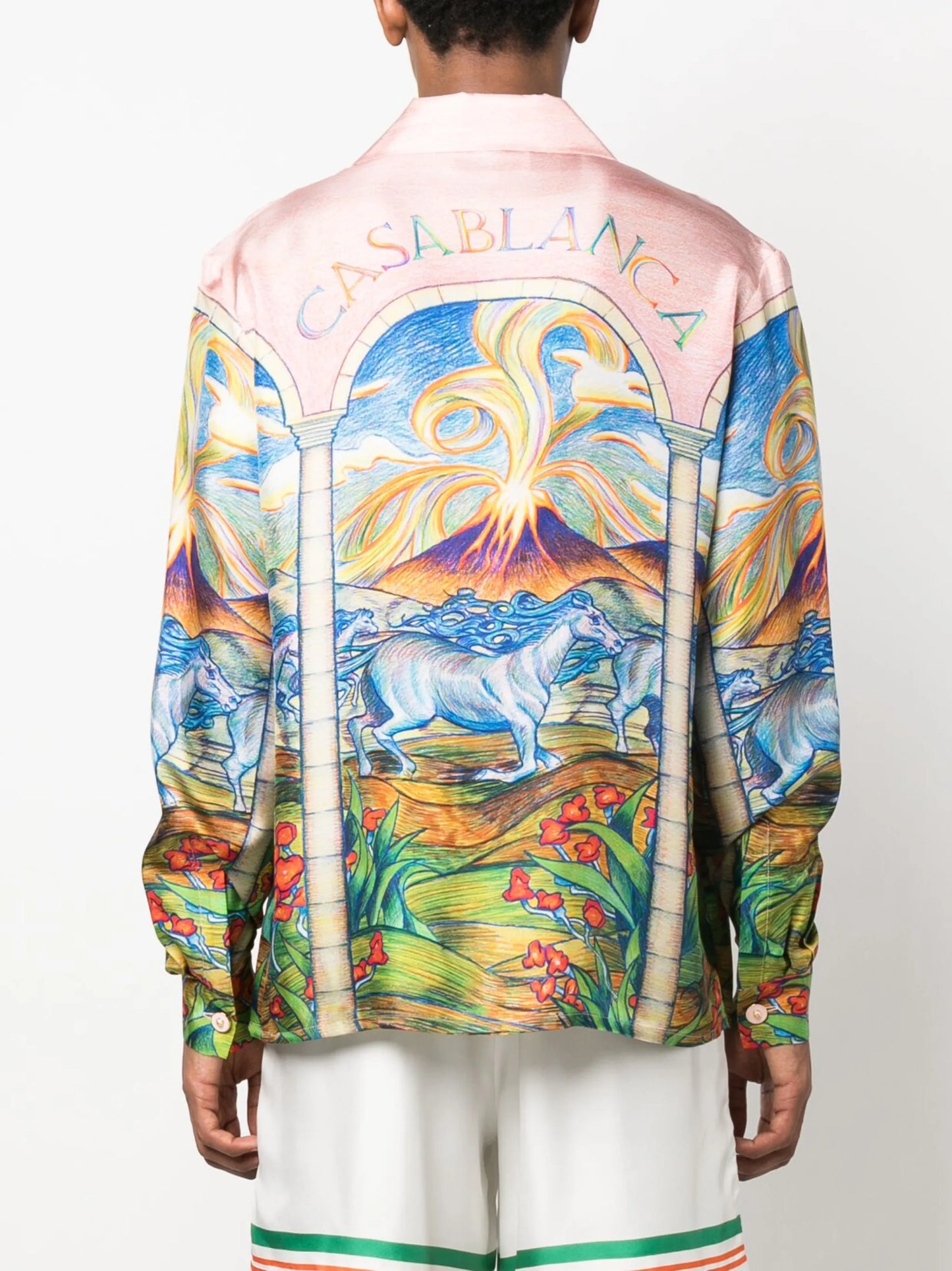 Chevaux Sauvages silk shirt
