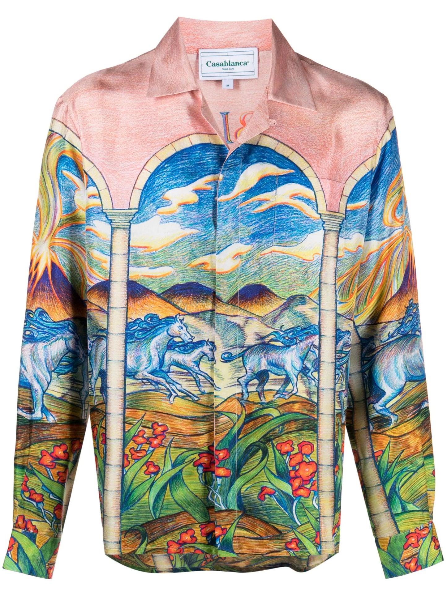 Chevaux Sauvages silk shirt