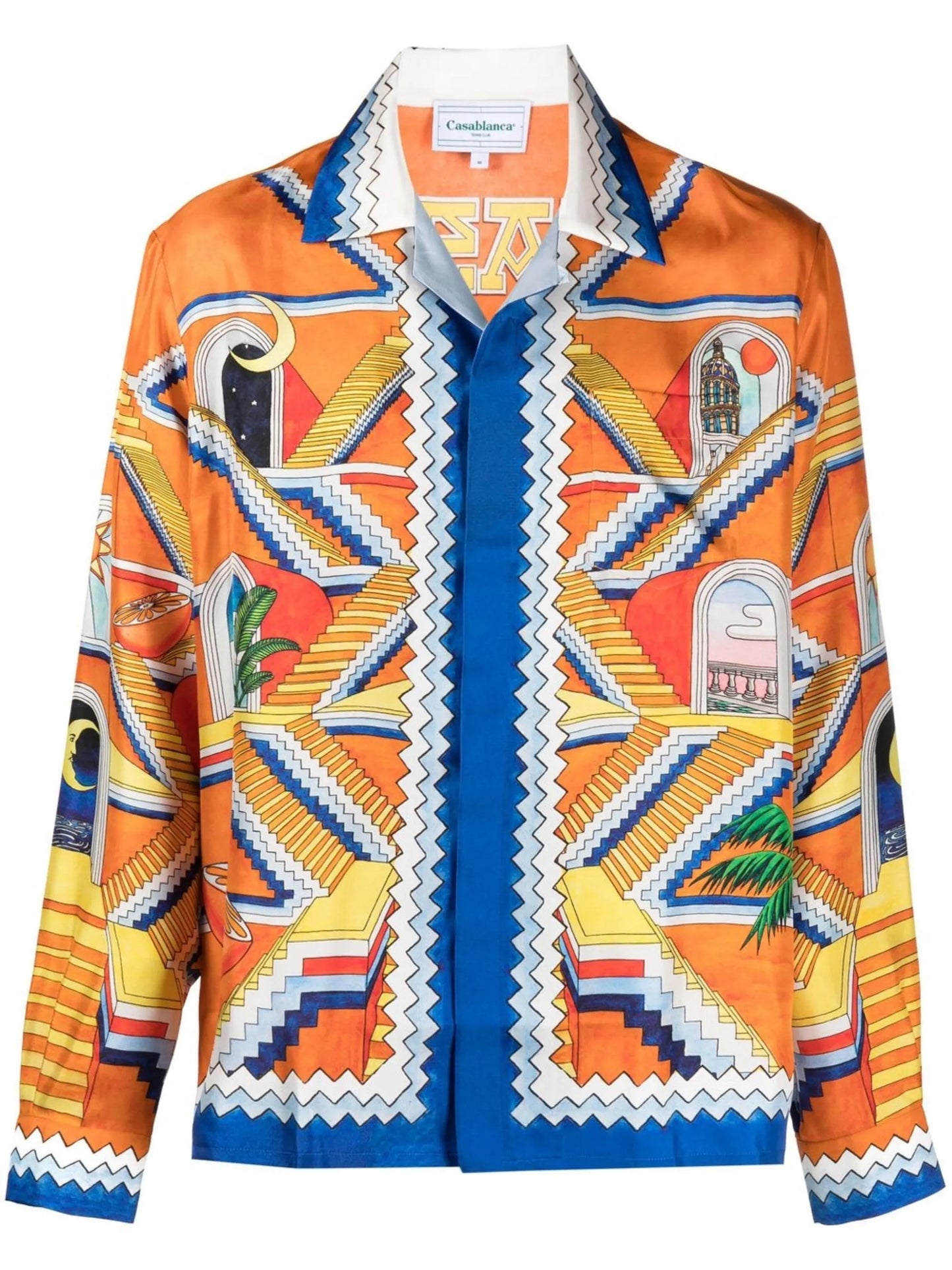 Escalier Infinite print silk shirt