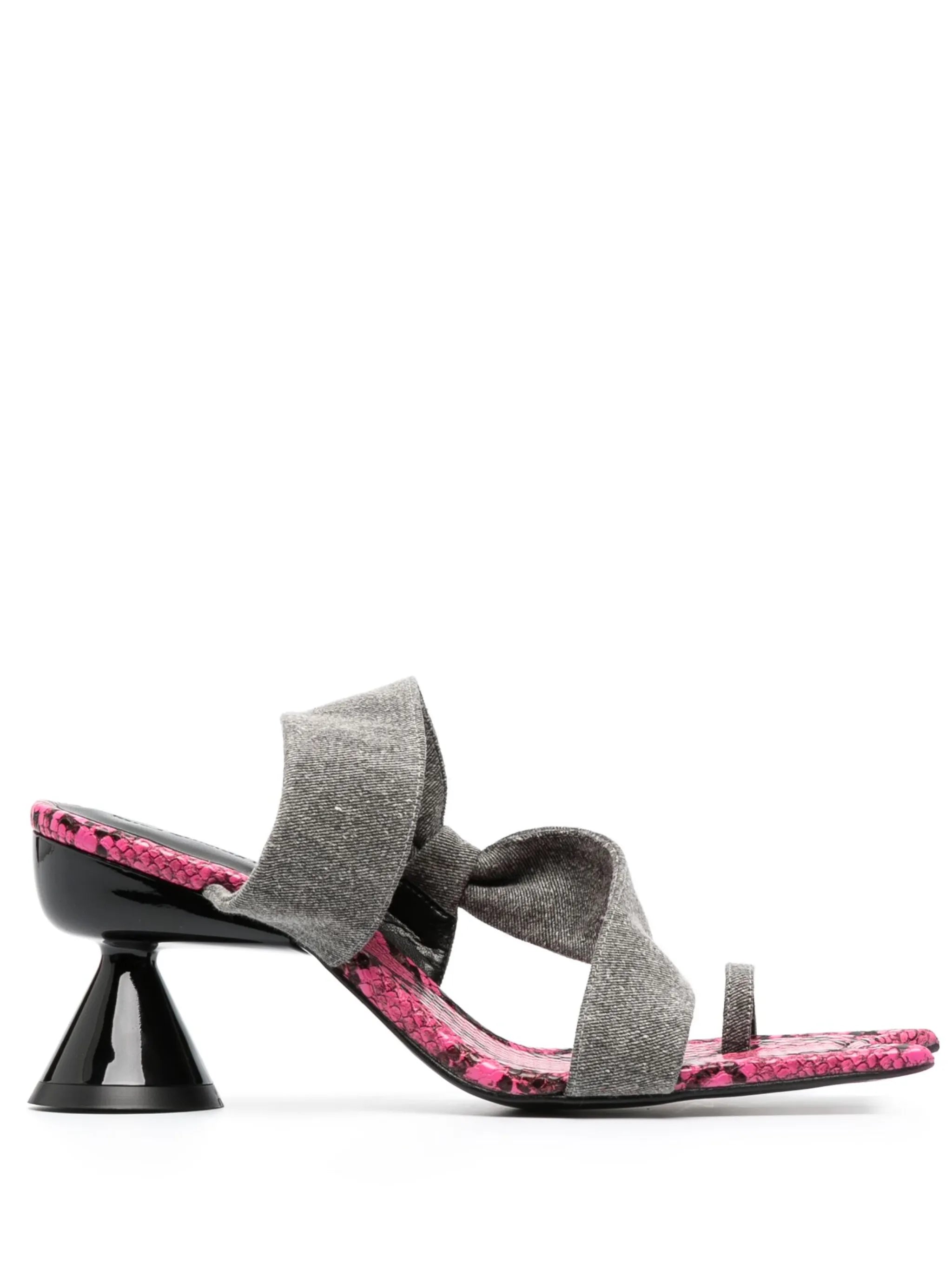 Diablo 90mm python-print sandals