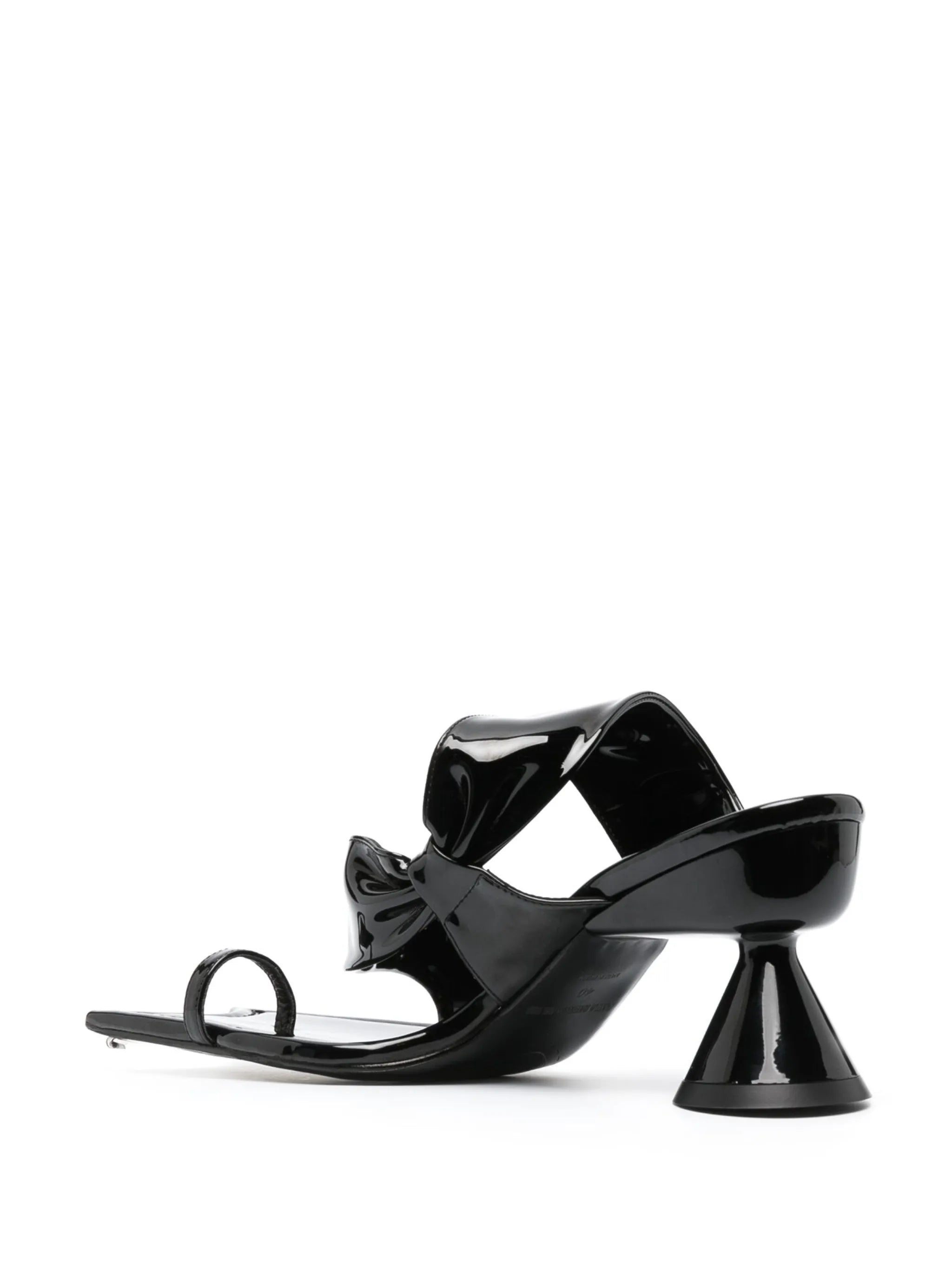 Diablo 90mm patent-effect sandals