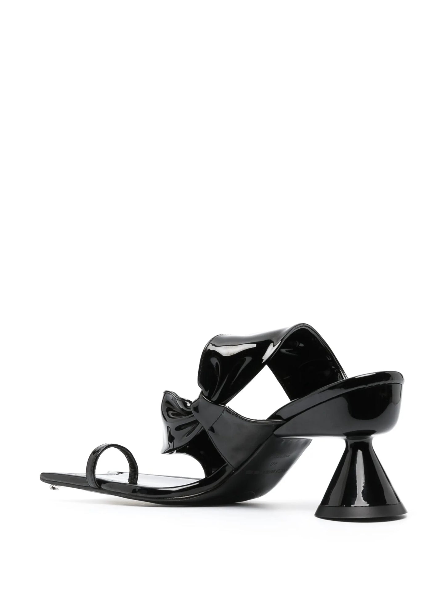 Diablo 90mm patent-effect sandals