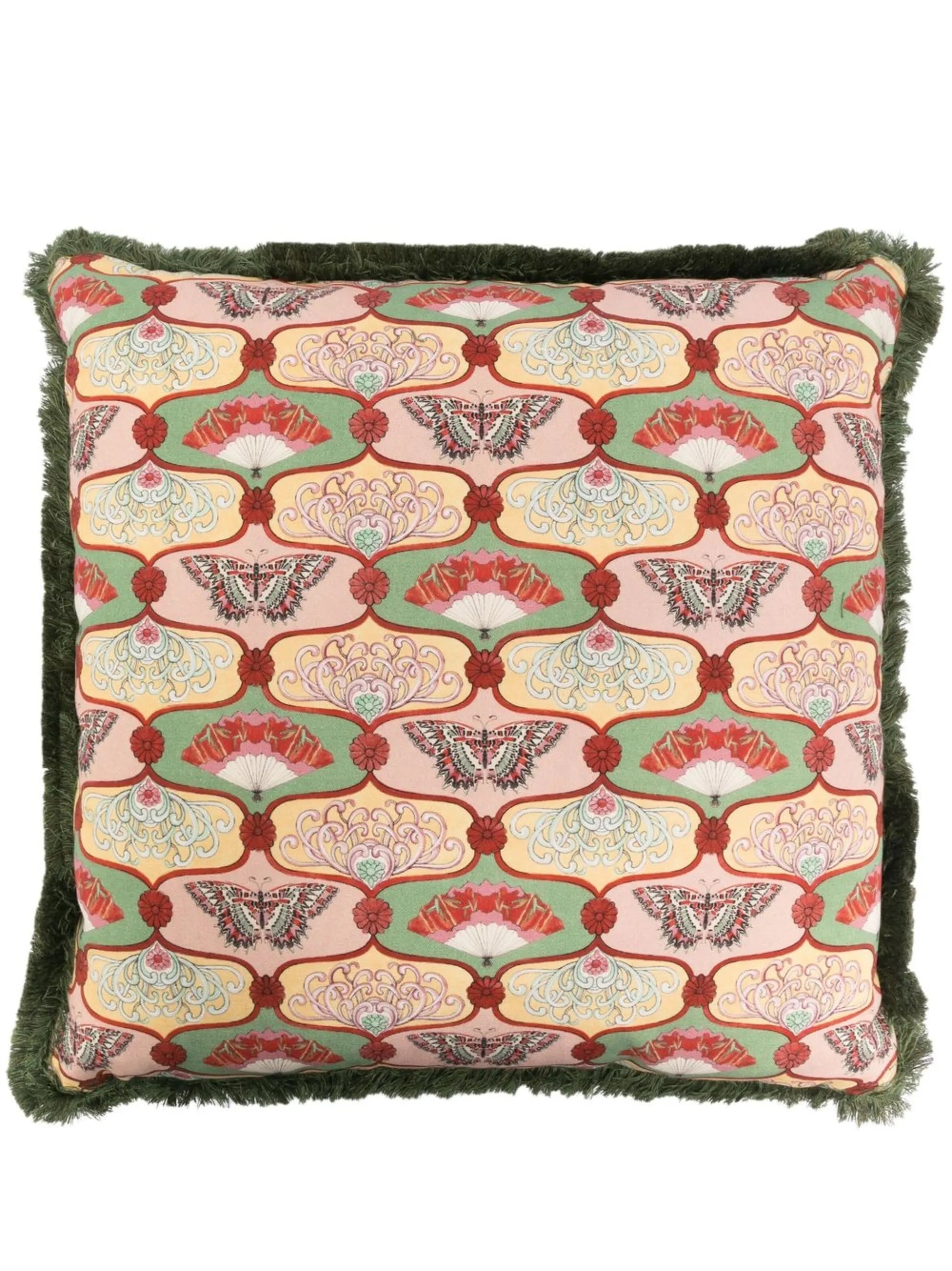 Giardino butterfly-print cushion