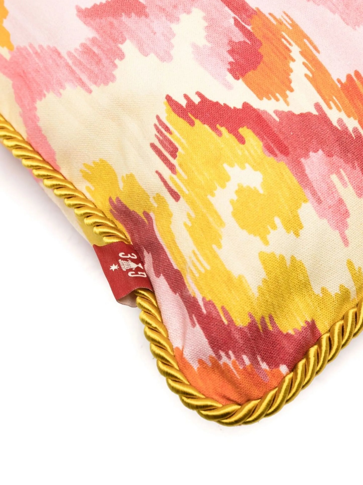 Pagoda moire-effect cushion