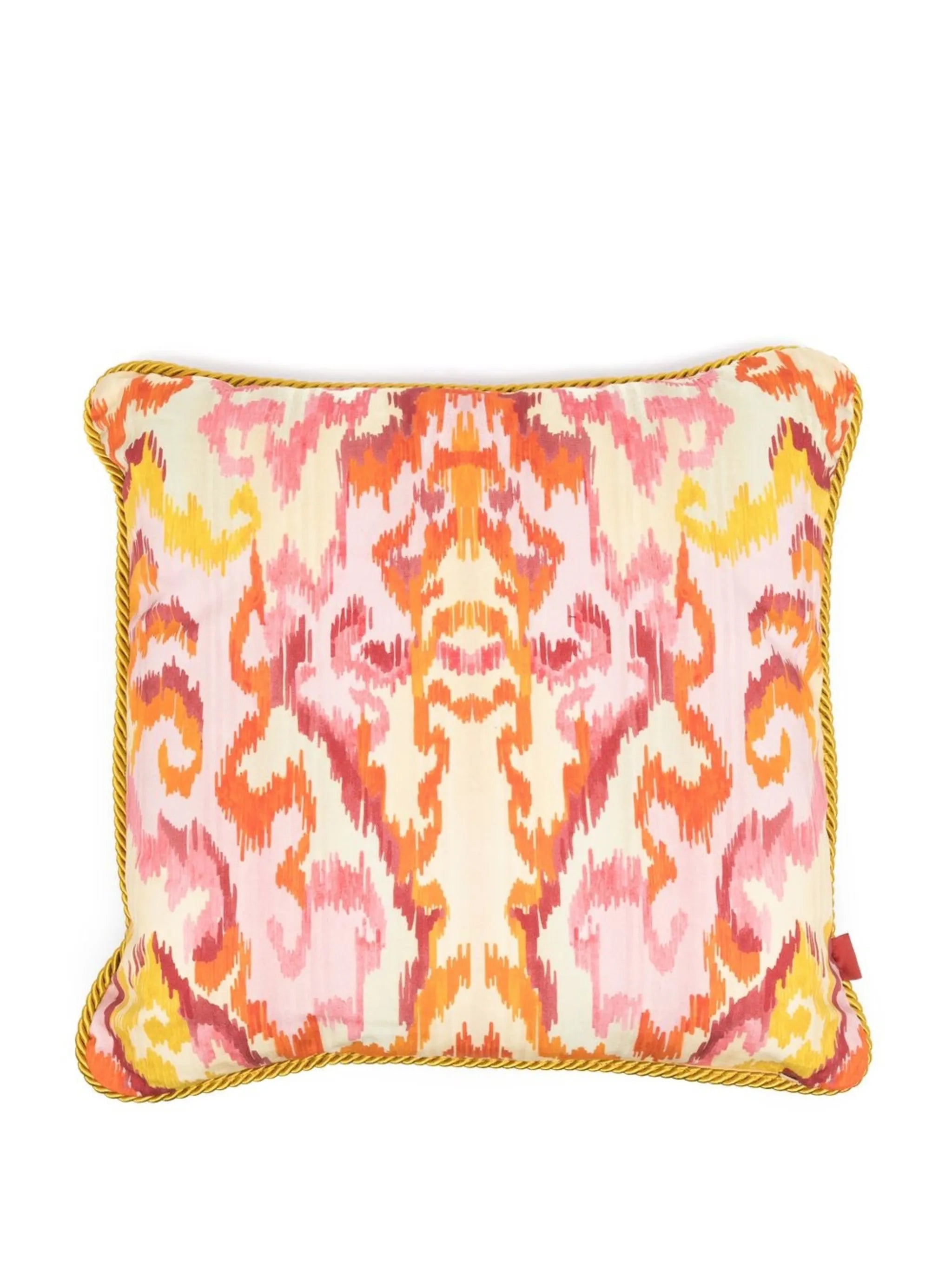 Pagoda moire-effect cushion