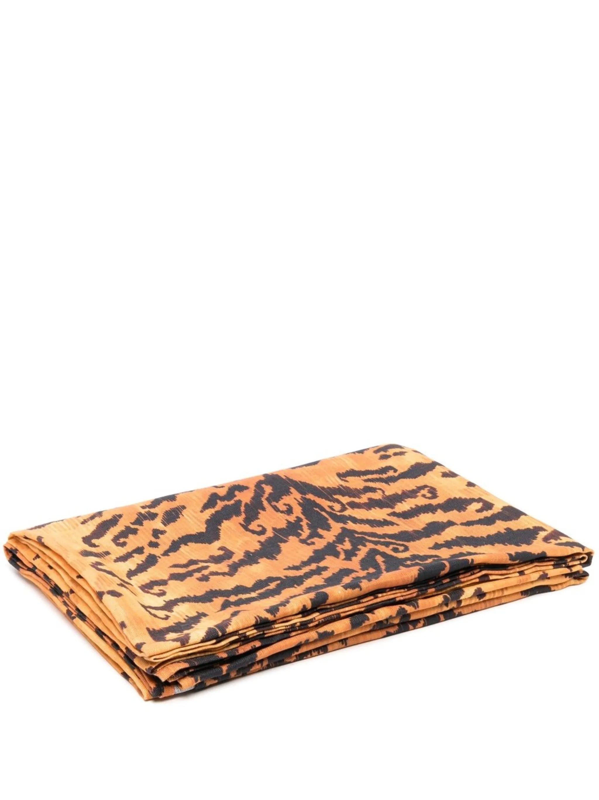 Tigre Oriente linen tablecloth