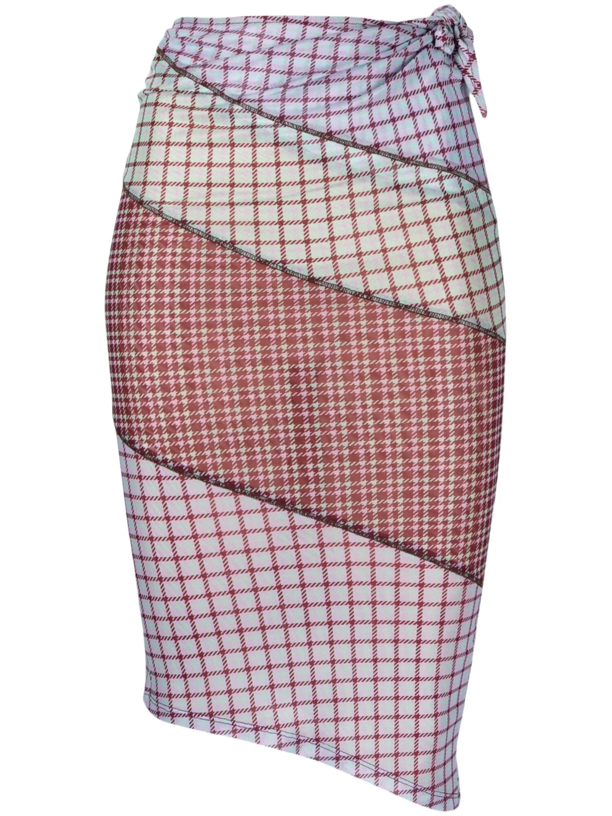 Sienna plaid check-pattern skirt