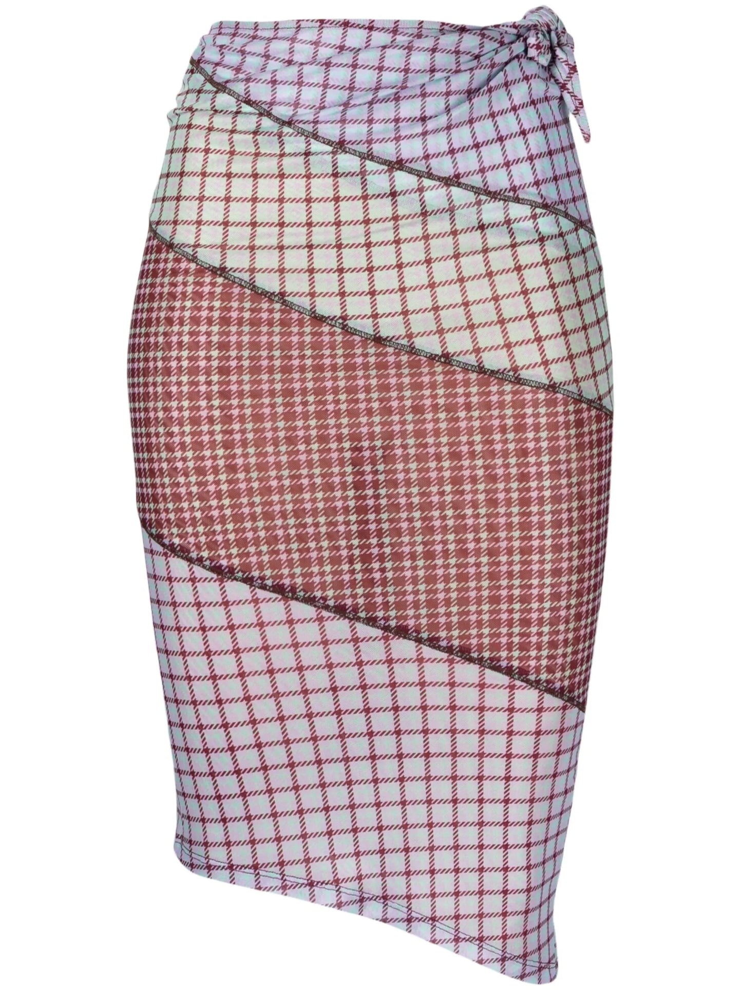 Sienna plaid check-pattern skirt