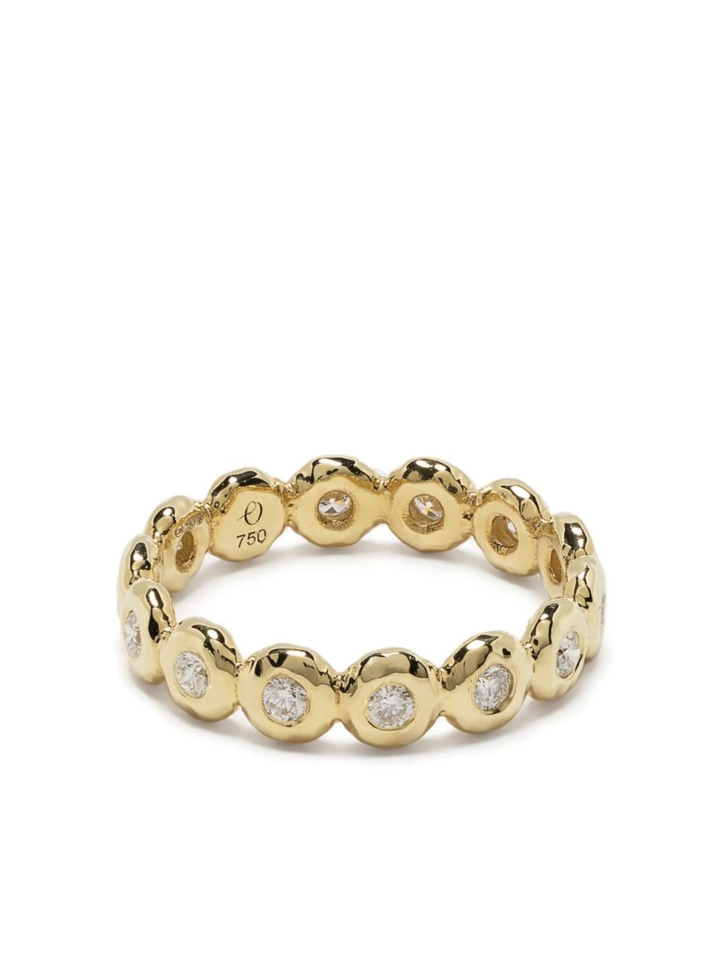 18kt yellow gold diamond eternity ring