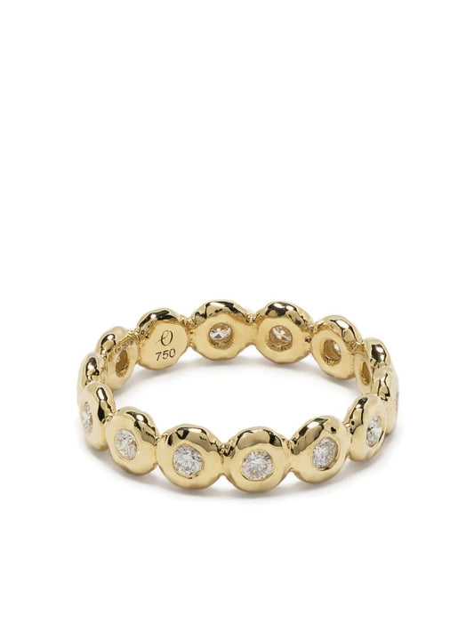 18kt yellow gold diamond eternity ring