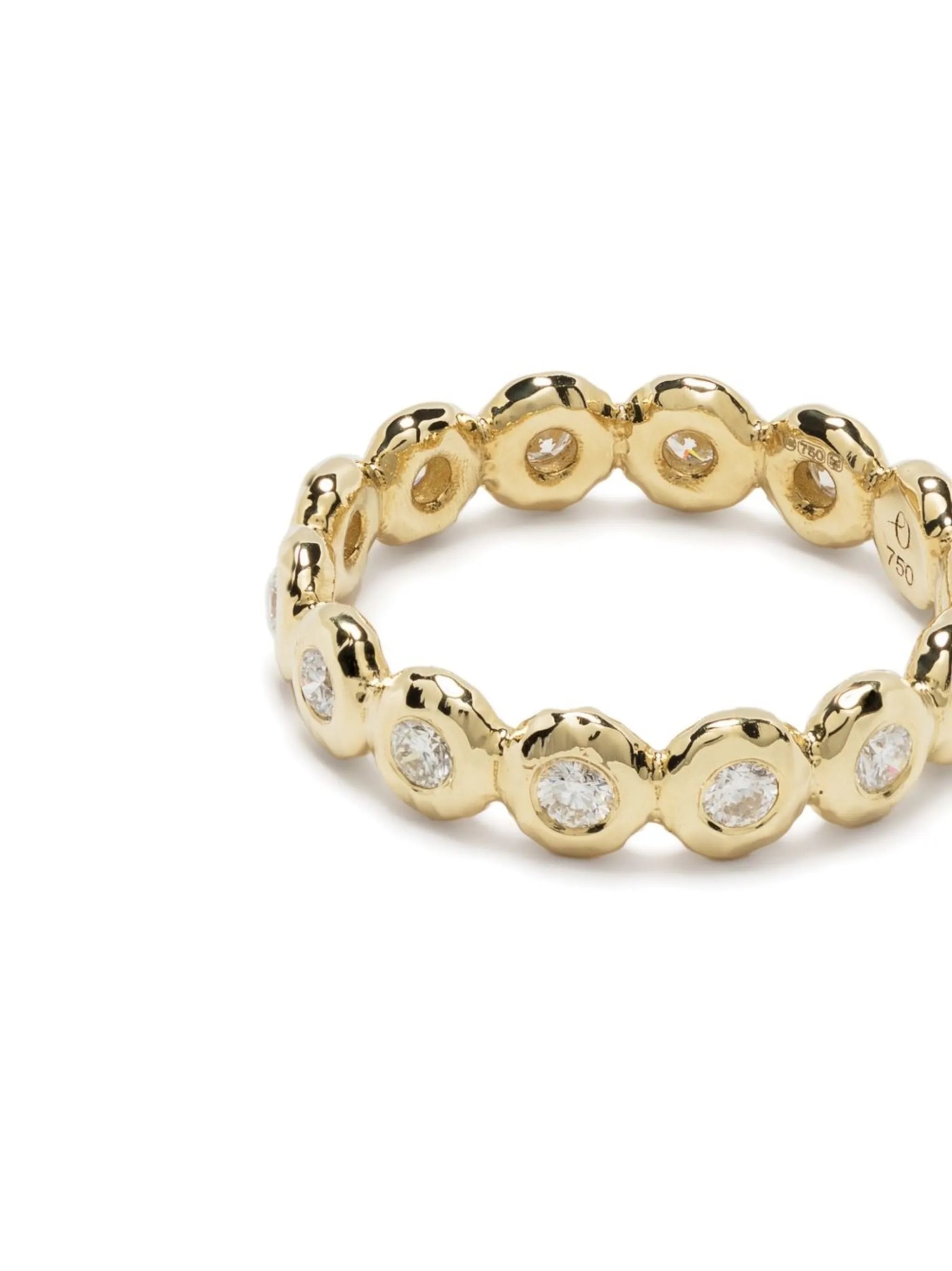 18kt yellow gold diamond eternity ring