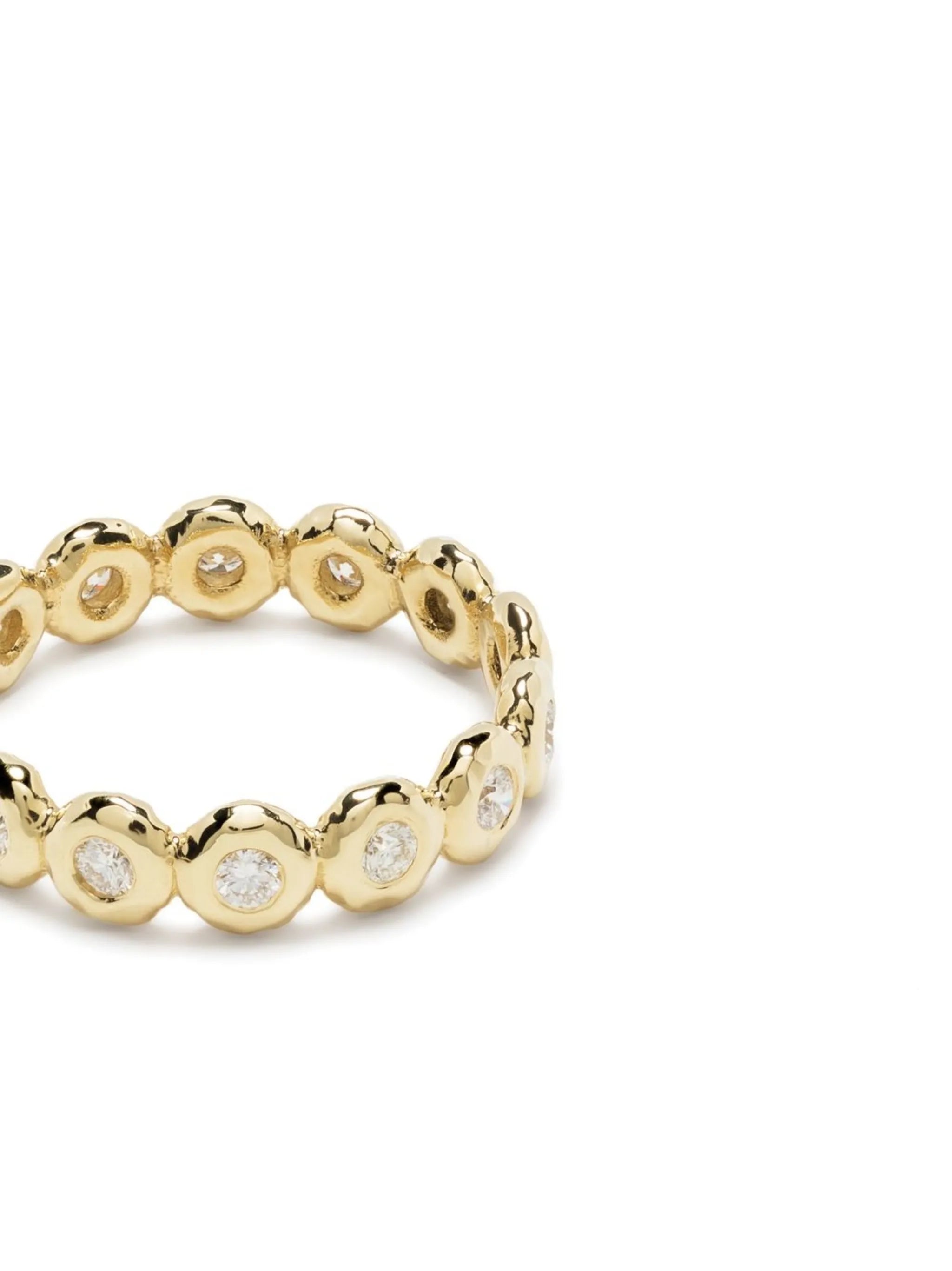 18kt yellow gold diamond eternity ring