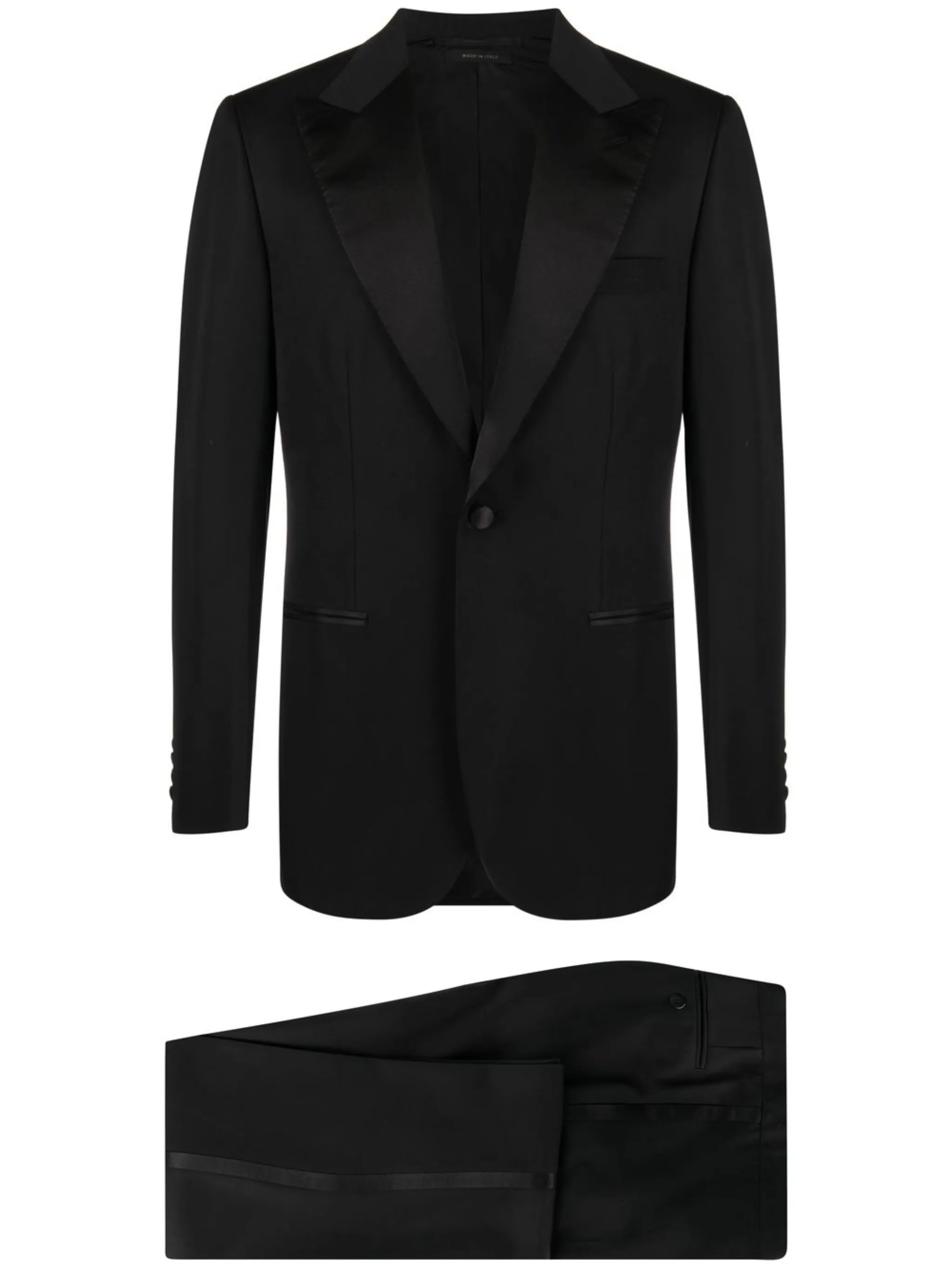 single-breasted smoking suit